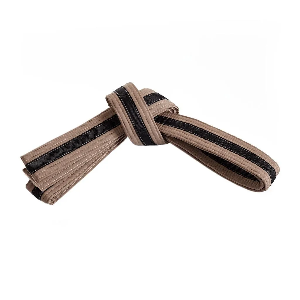 Double Wrap Black Striped Belt