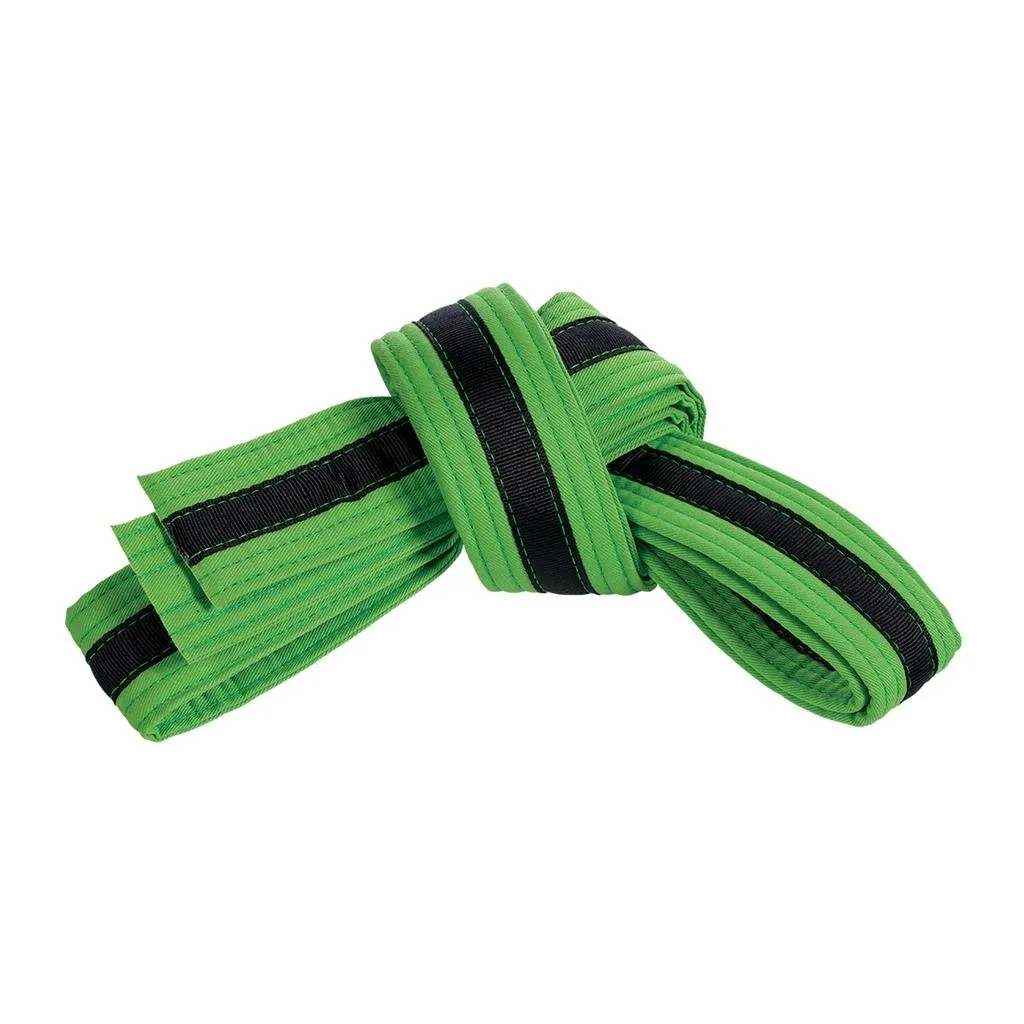 Double Wrap Black Striped Belt