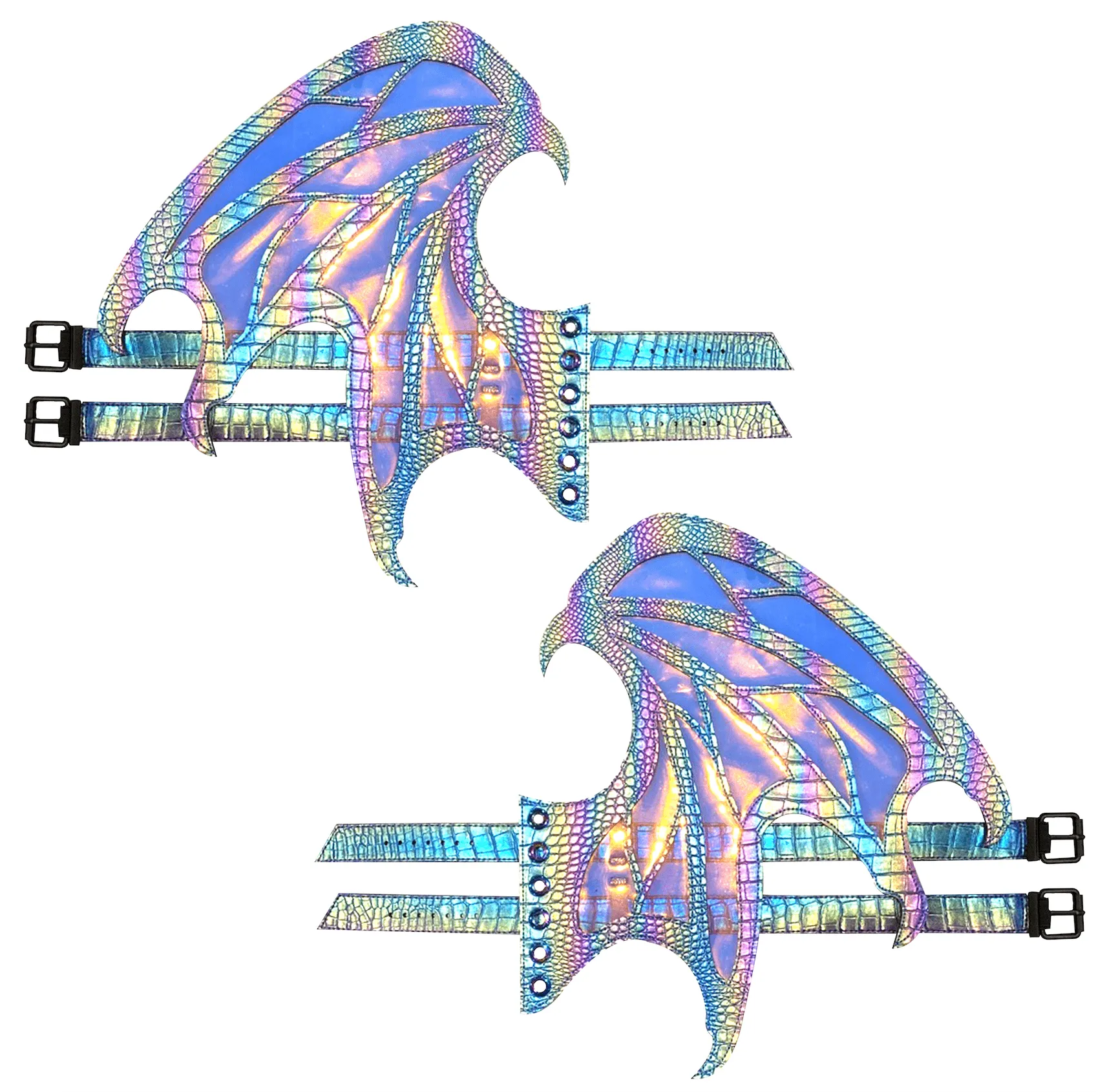 Drogon Iridescent Flame Original Wingz Pair For Calf Or Boot