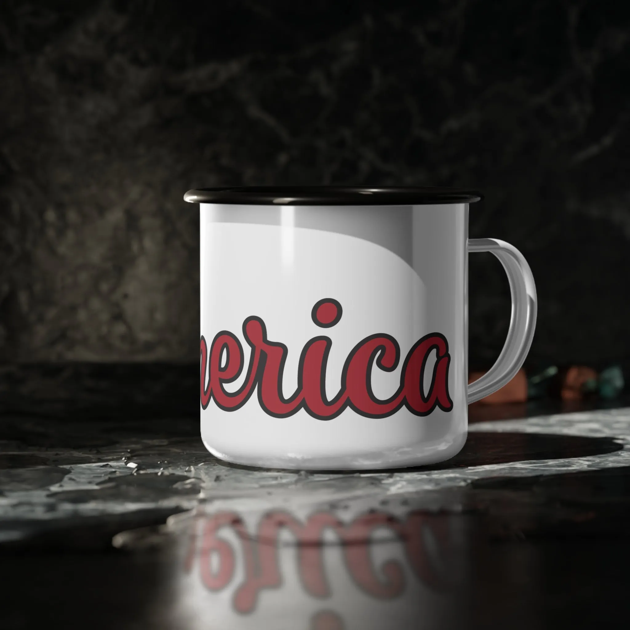 Enamel Camp Cup - 'Merica