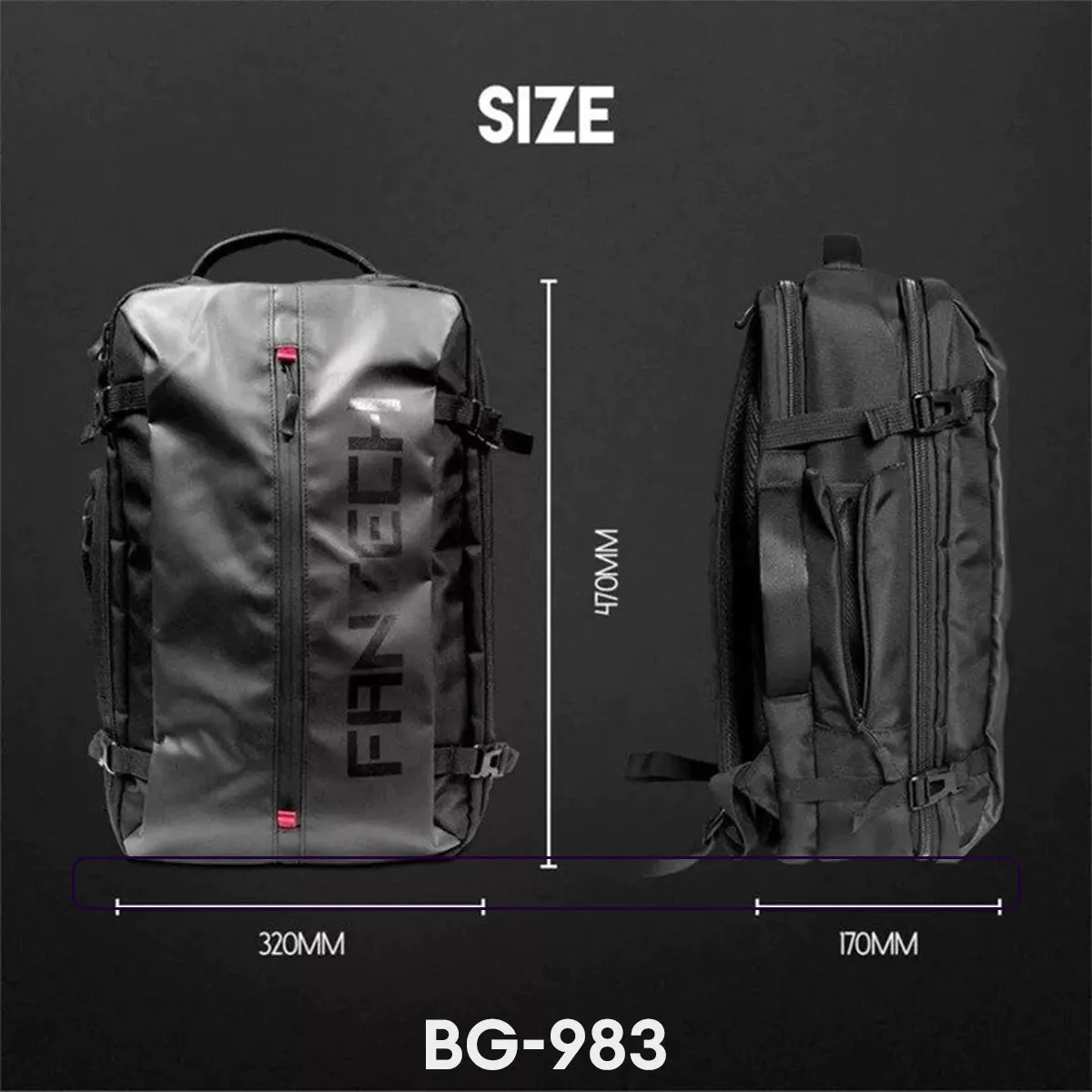 Fantech BG-983 15.6" / BG-984 17.1" Water Resistance  Gaming Backpack