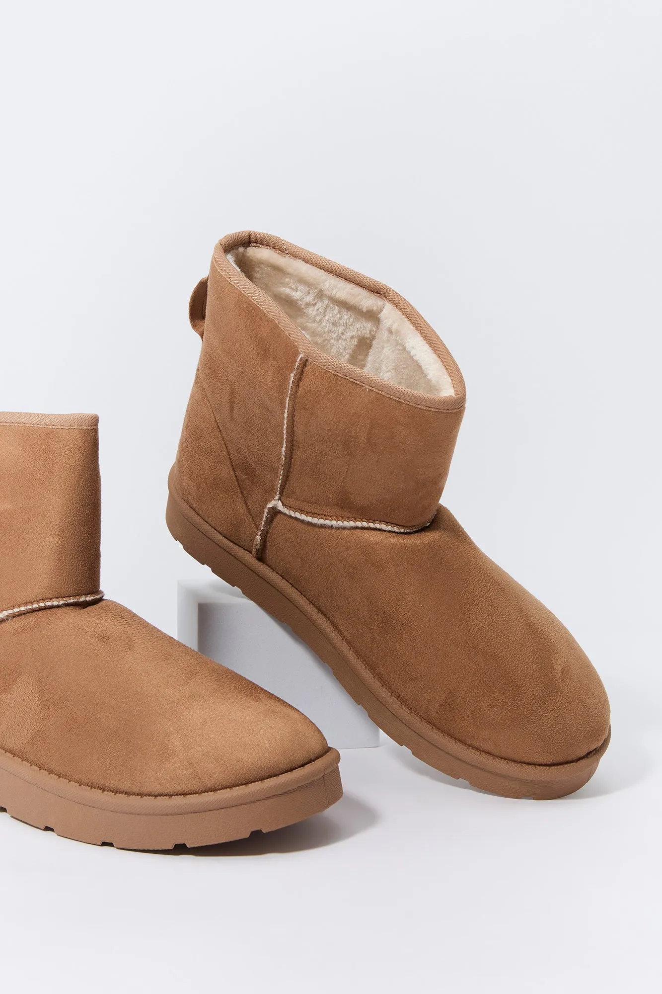 Faux Suede Ankle Booties