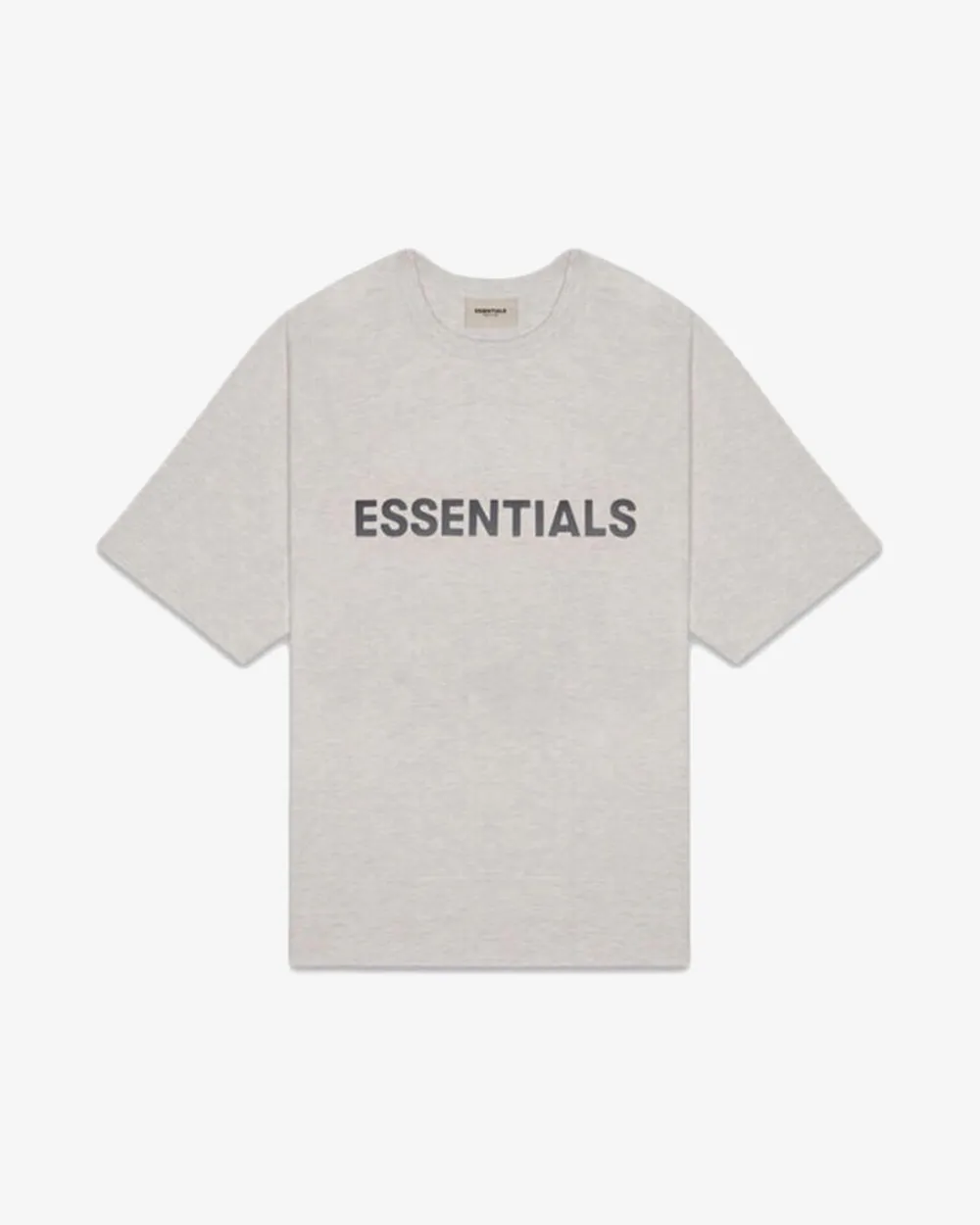 FOG ESSENTIALS SS20 SILICON APPLIQUE LOGO HEATHER OATMEAL TEE (NEW)