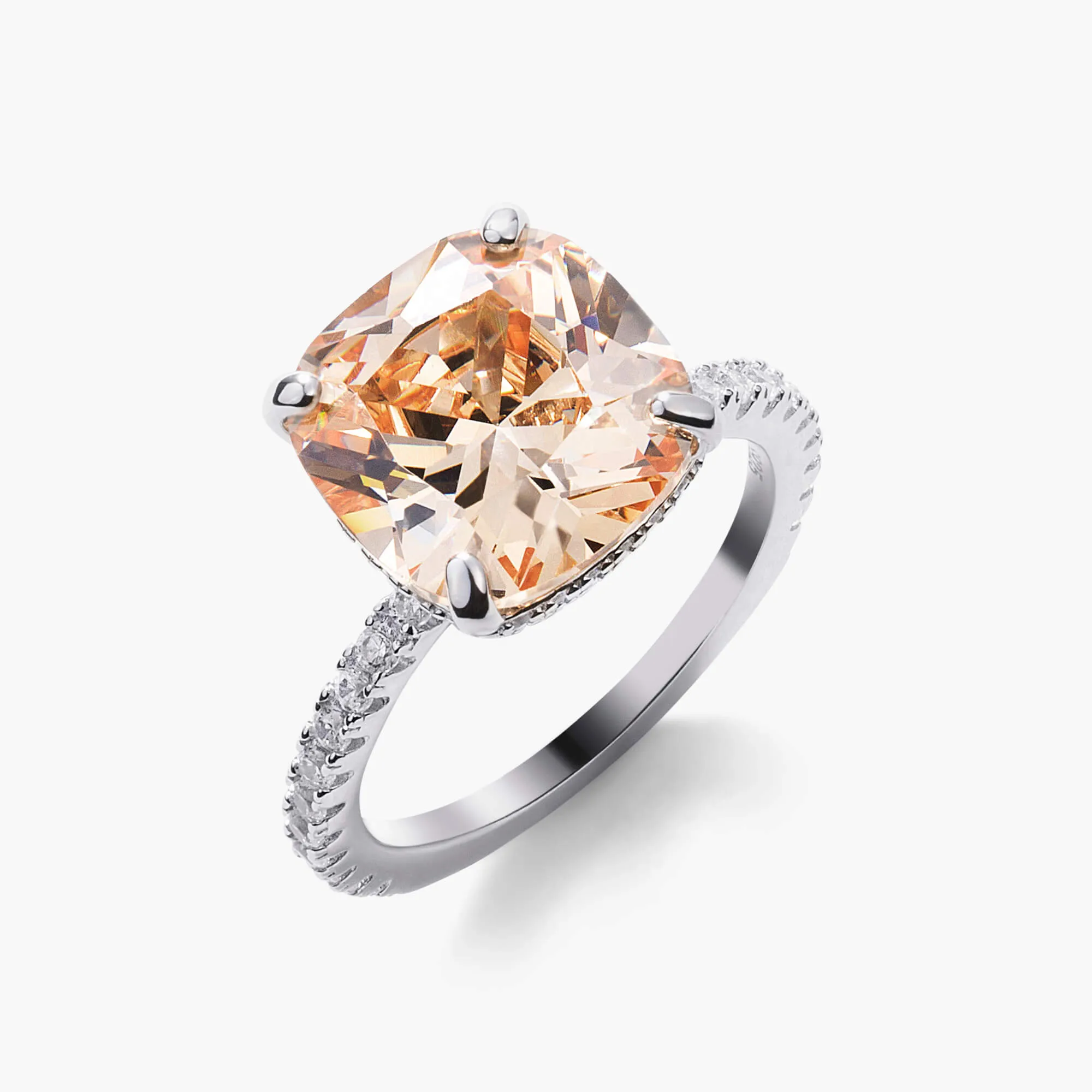 Glacies Cushion Cut Ring