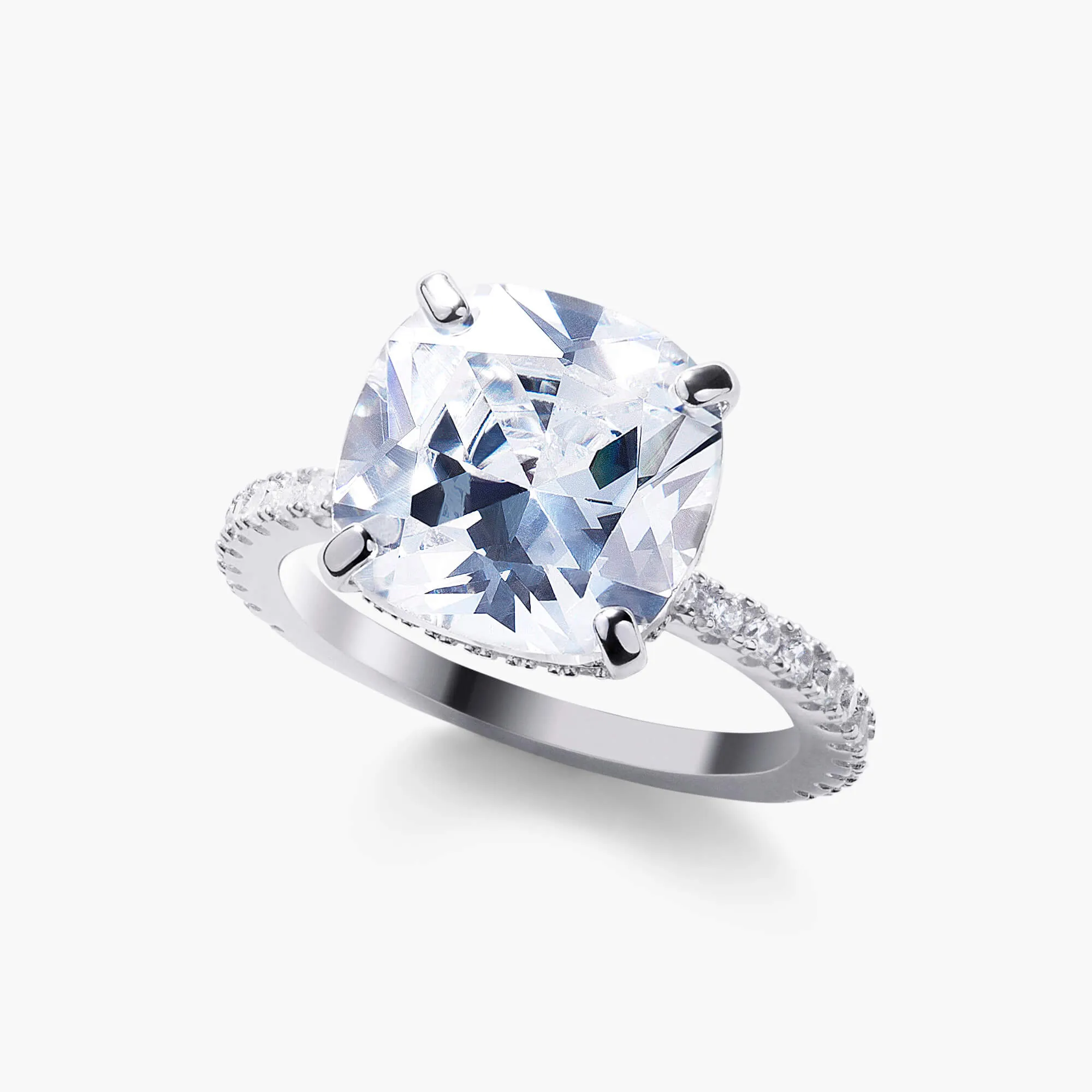 Glacies Cushion Cut Ring