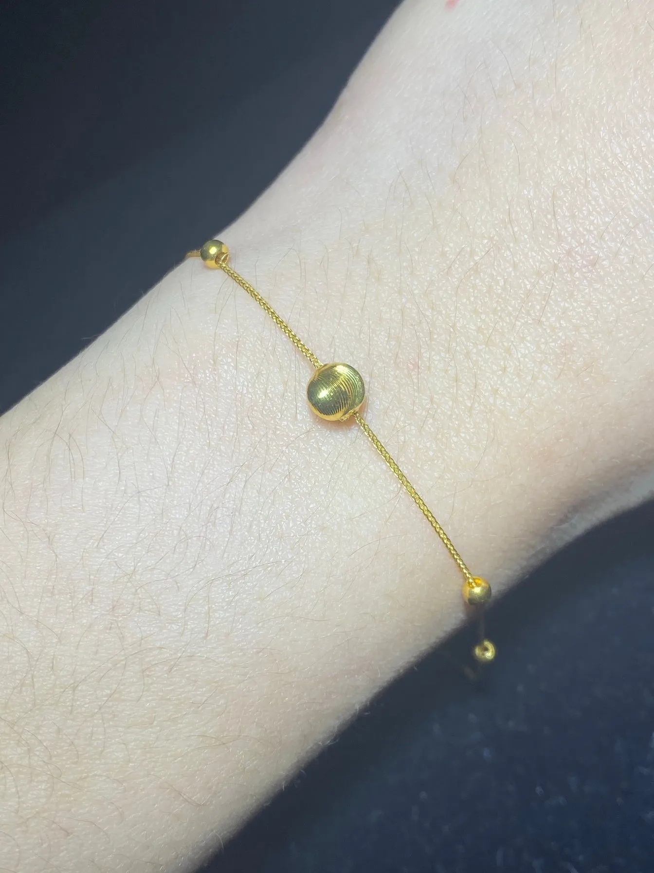 #GOLD2024| Golden Running Ball Bracelet 18kt