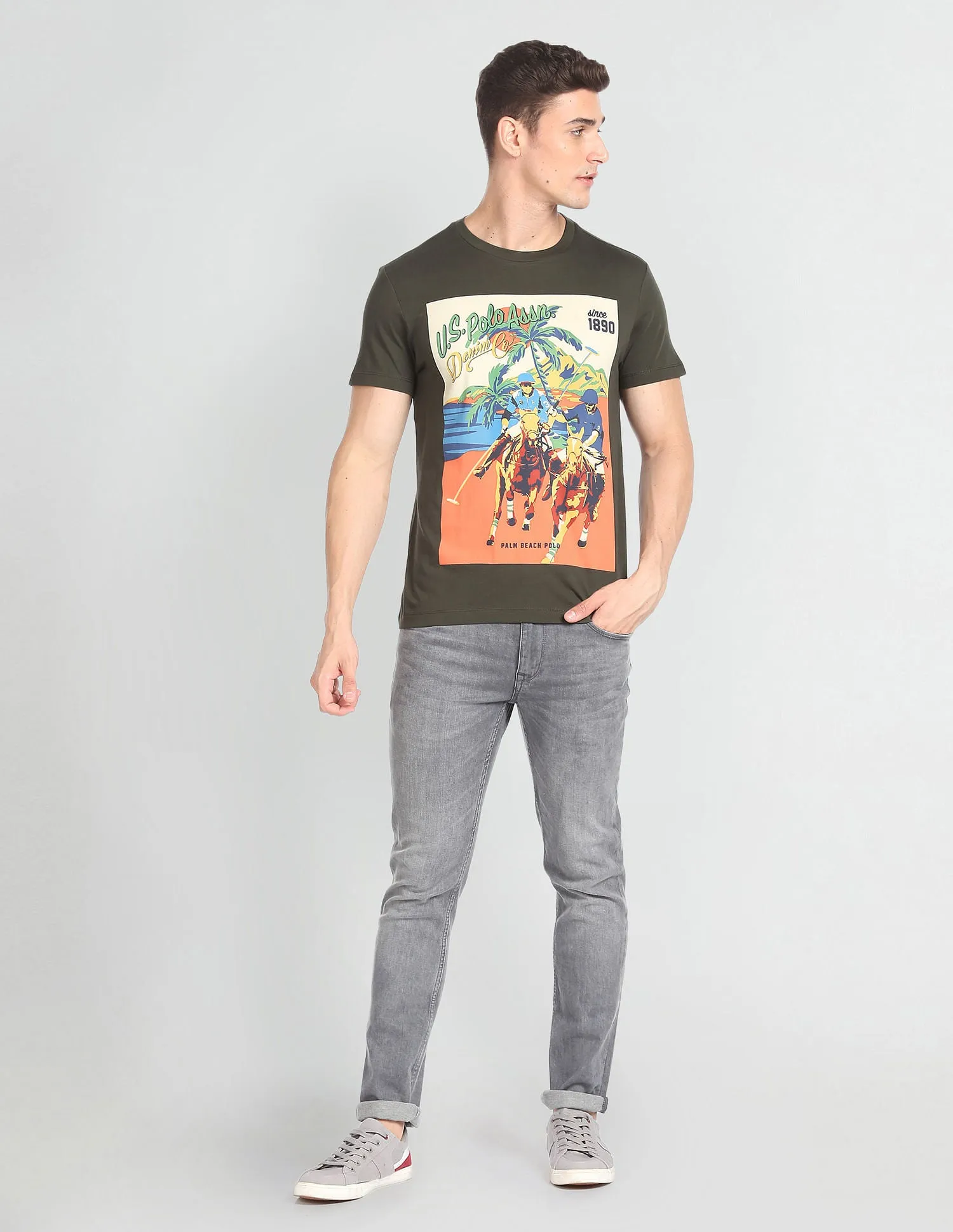 Graphic Print Slim Fit T-Shirt