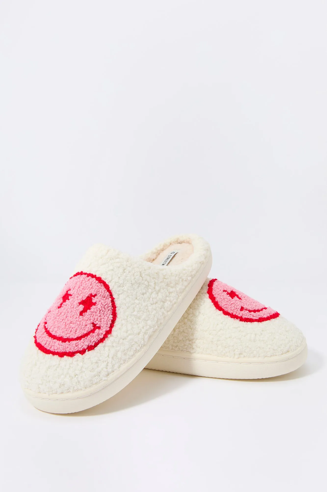 Happy Face Faux Fur Slipper