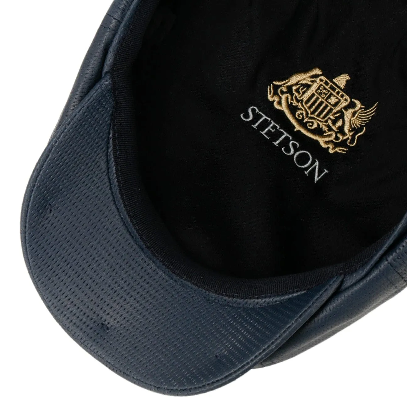 Hatteras Nappa Leather Flat Cap by Stetson