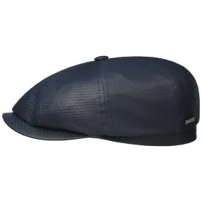 Hatteras Nappa Leather Flat Cap by Stetson