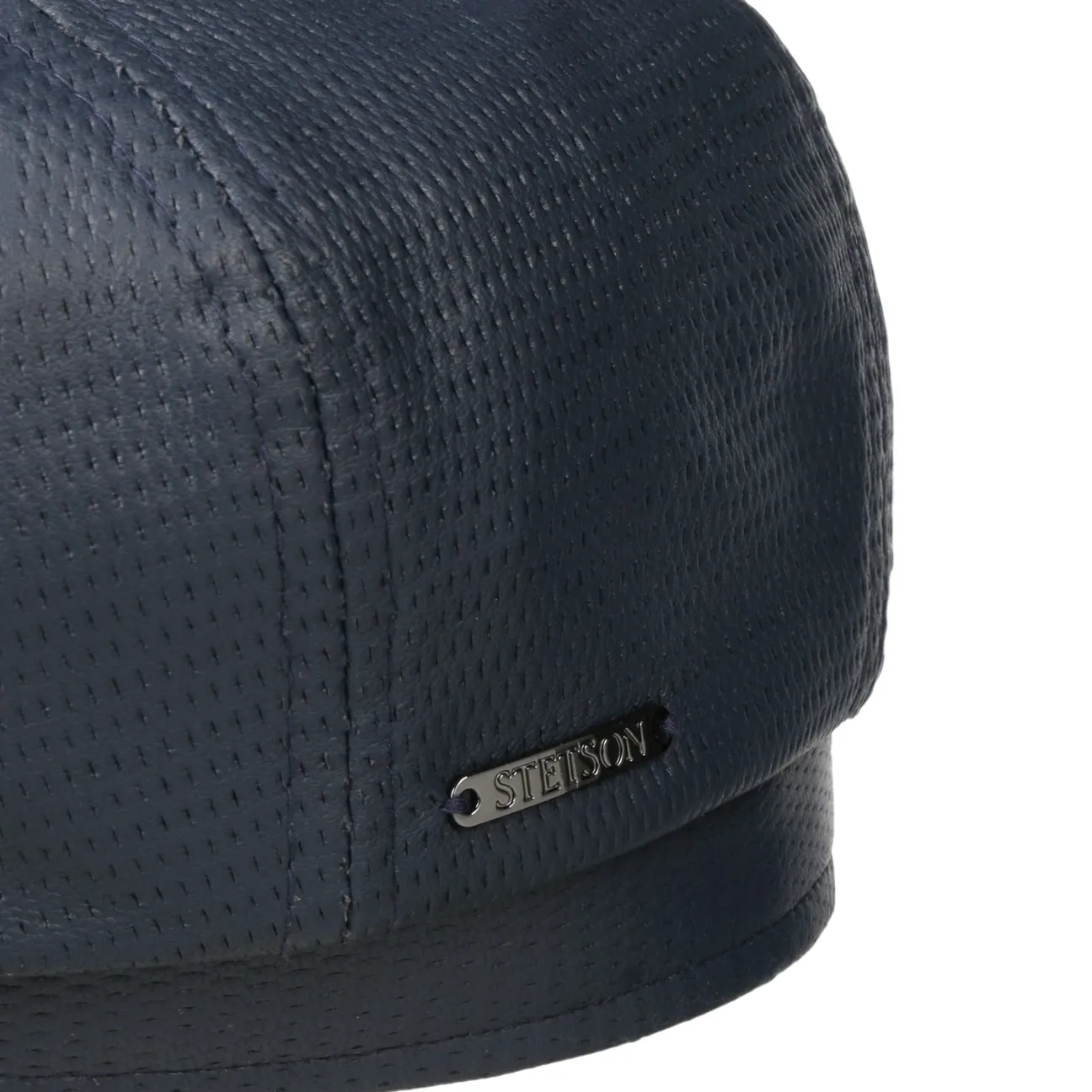 Hatteras Nappa Leather Flat Cap by Stetson