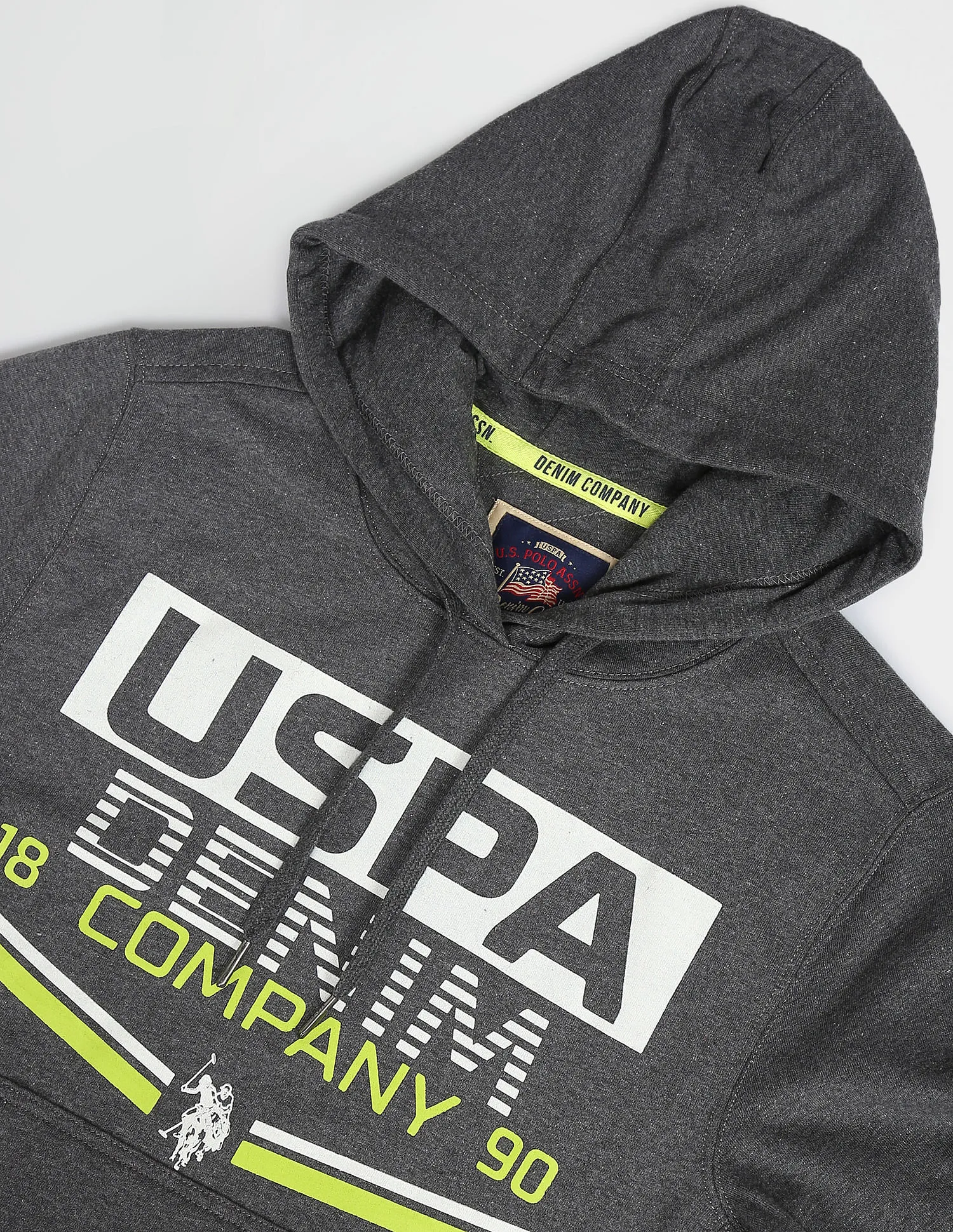 Hooded Brand Print Sweatshirt