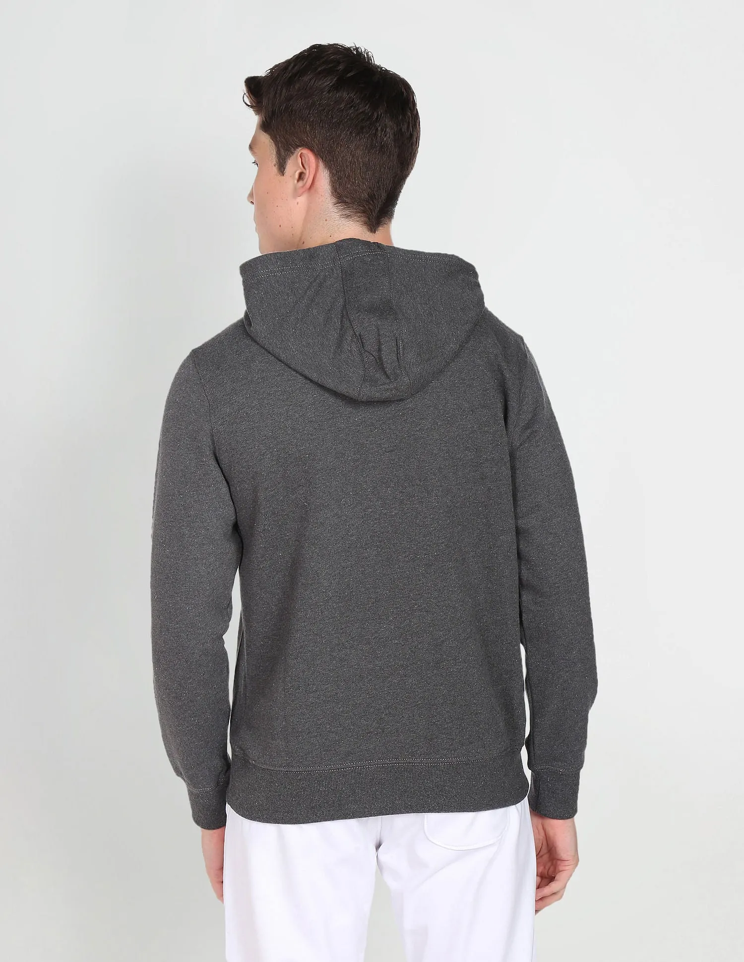 Hooded Brand Print Sweatshirt