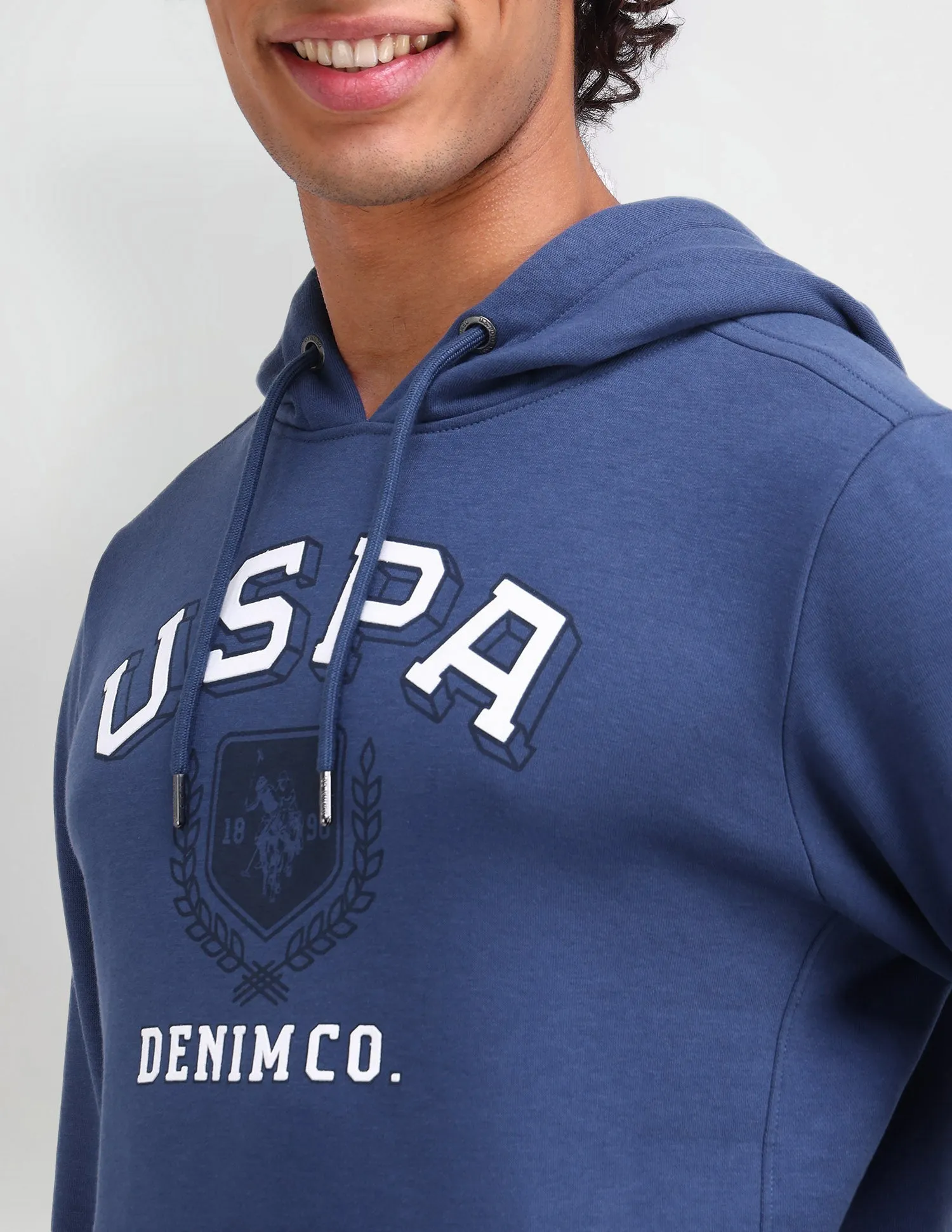 Hooded Brand Printed Sweatshirt