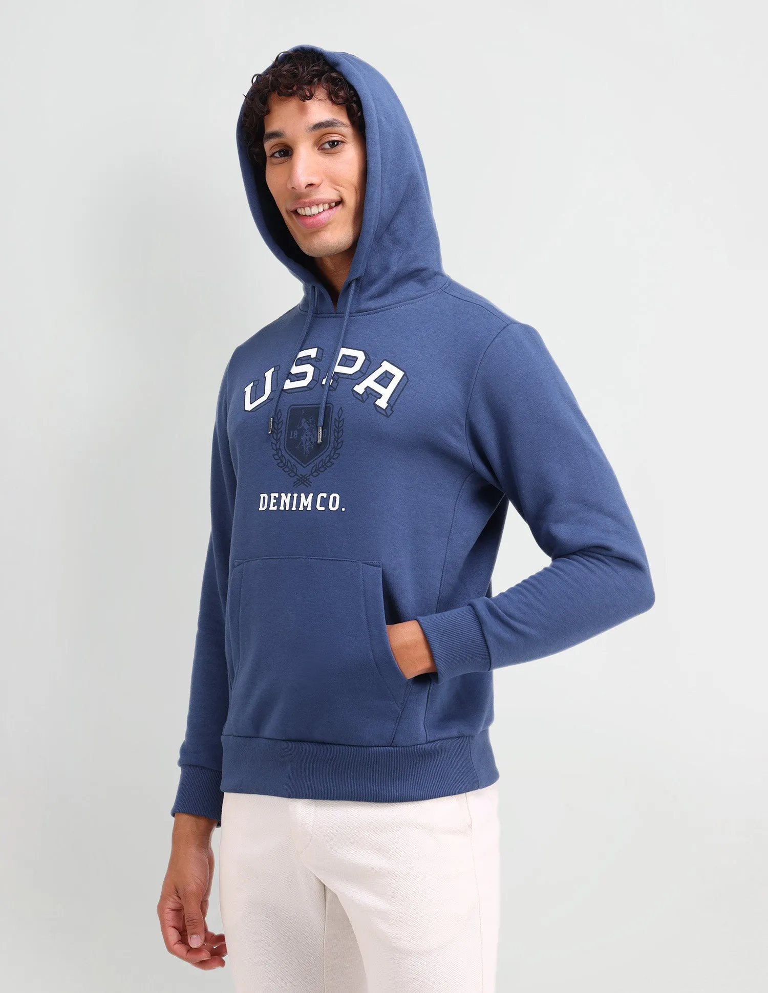 Hooded Brand Printed Sweatshirt