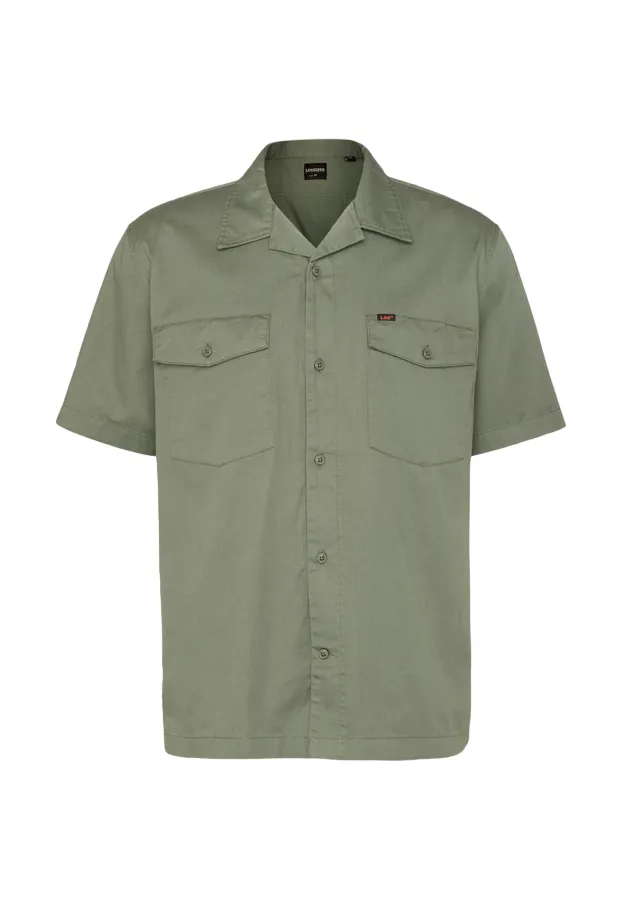 Lee Camicia da uomo manica corta Chetopa Shirt L68POM43 fort green