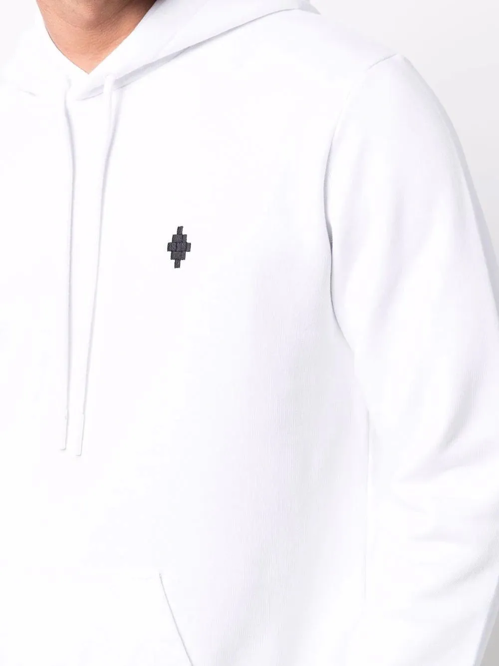 Marcelo Burlon Cross Regular Hoodie White Black