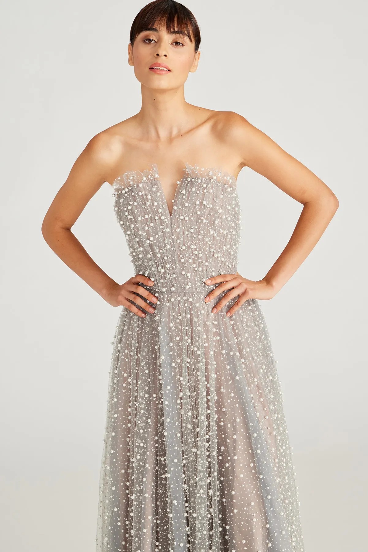 Marilyn Strapless Glimmer Gown