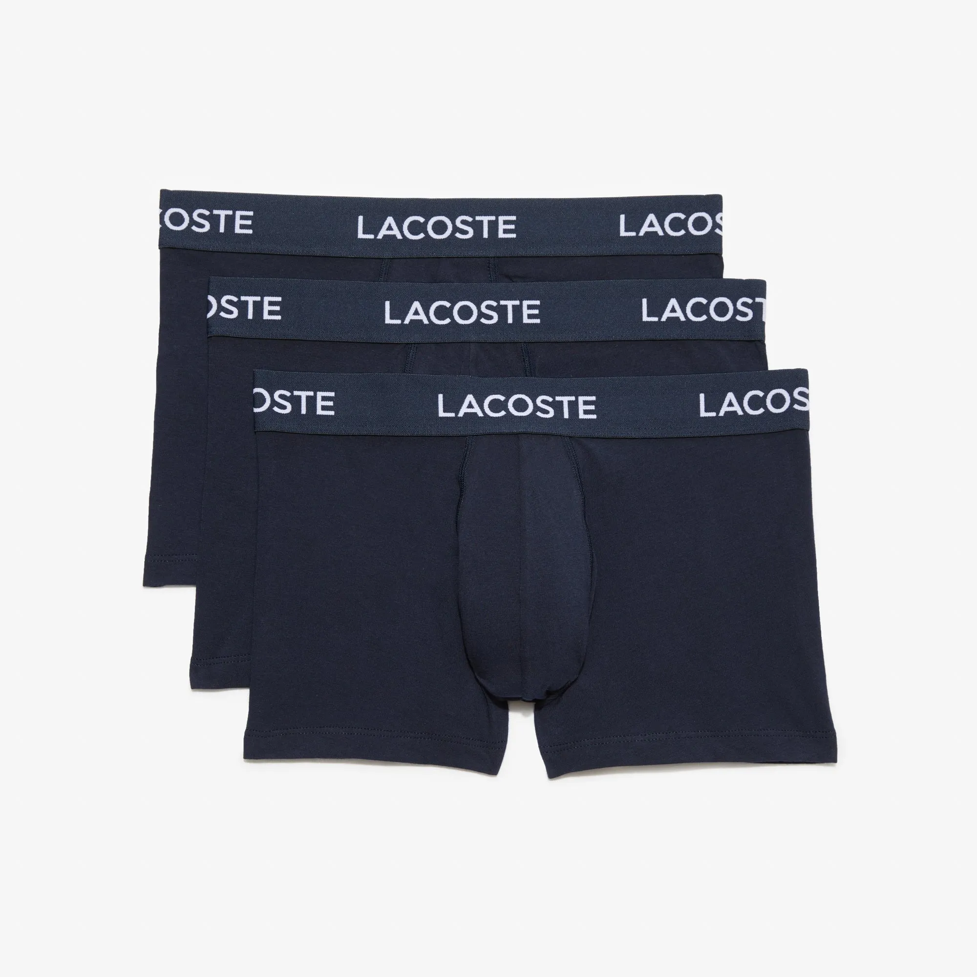 Men’s 3-Pack Lacoste Logo Waist Trunks