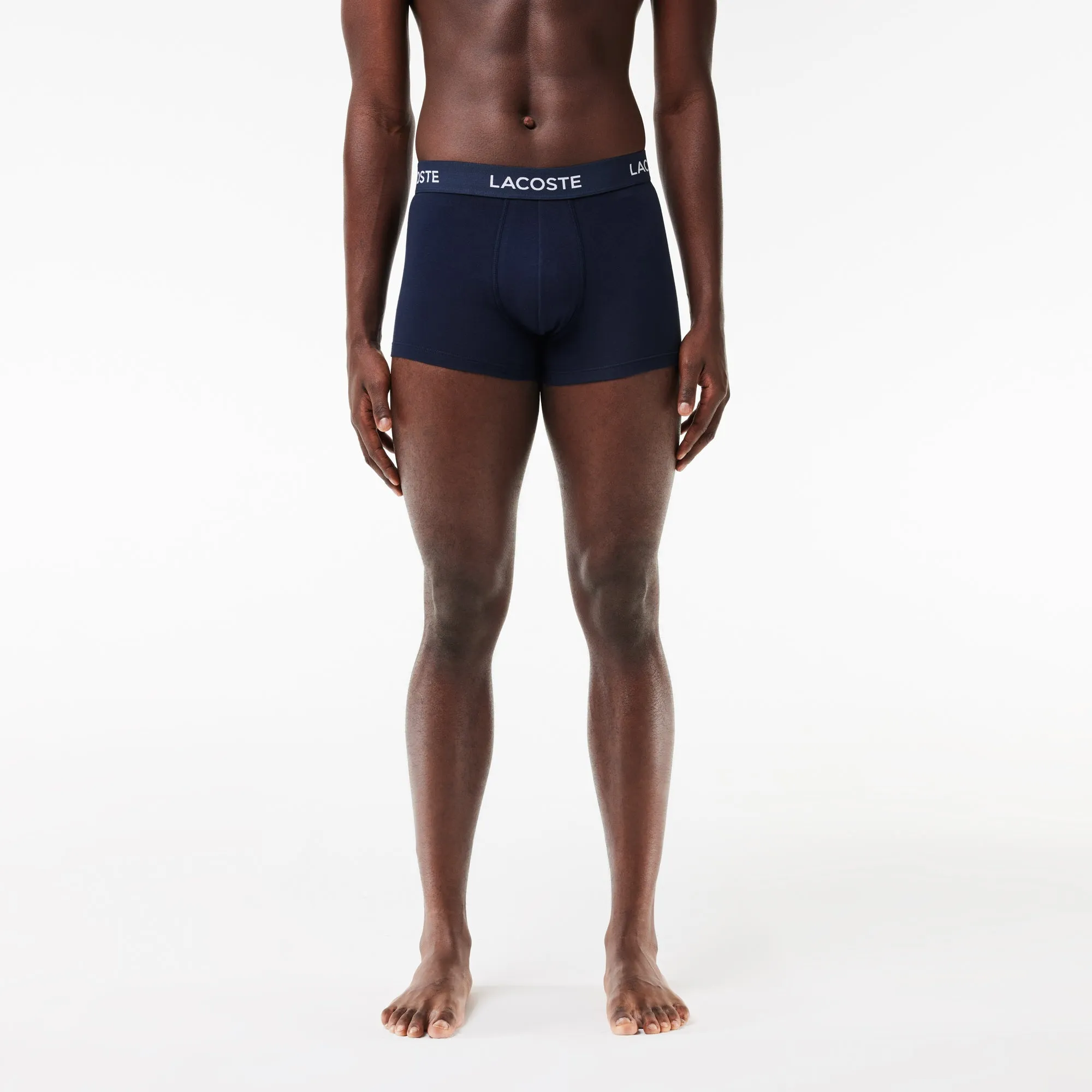 Men’s 3-Pack Lacoste Logo Waist Trunks