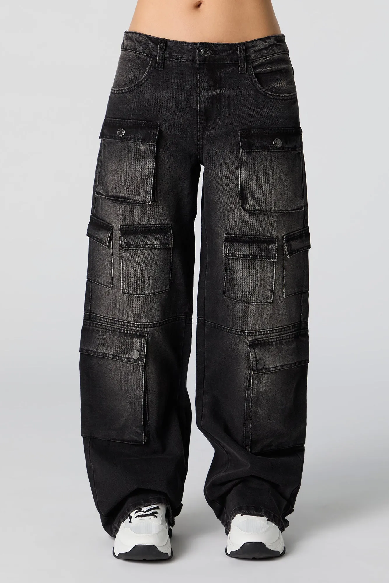 Mid Rise 8 Pocket Cargo Jean