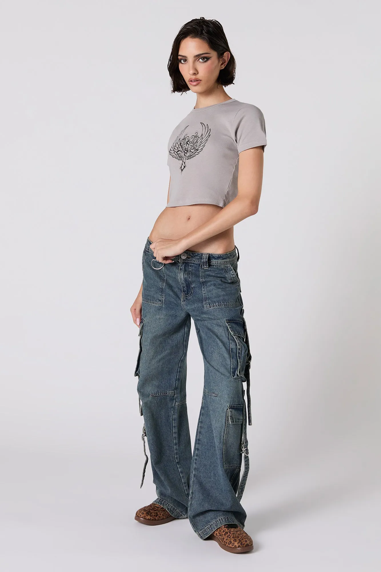 Mid Rise Utility Cargo Jean