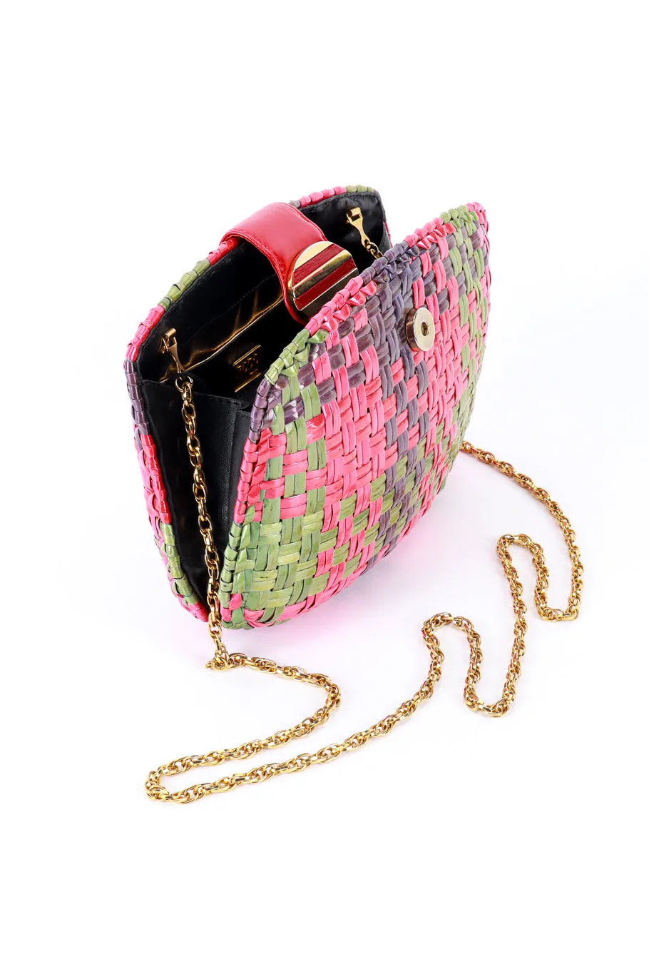 Motley Woven Shoulder Clutch