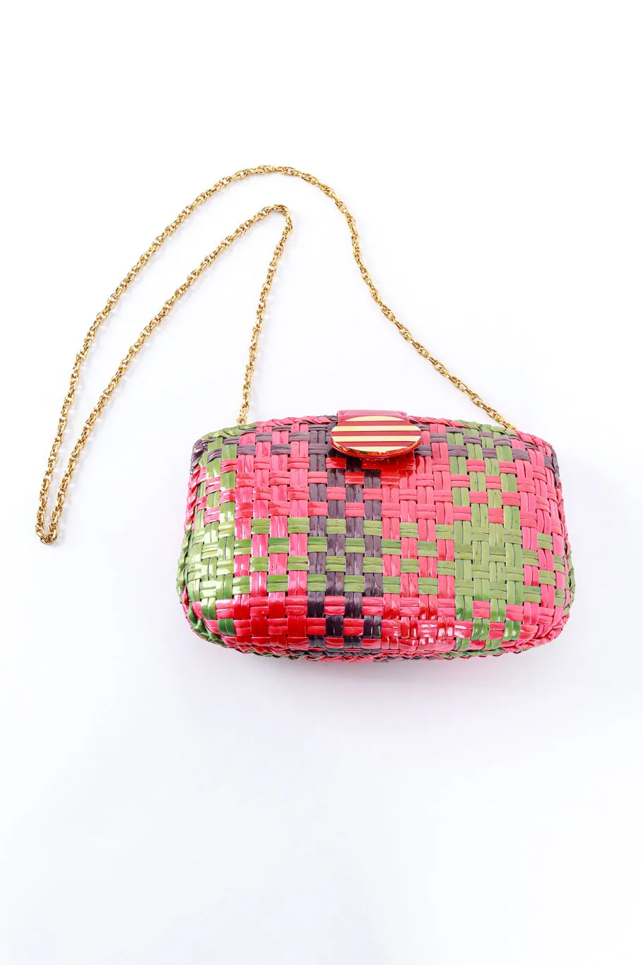 Motley Woven Shoulder Clutch