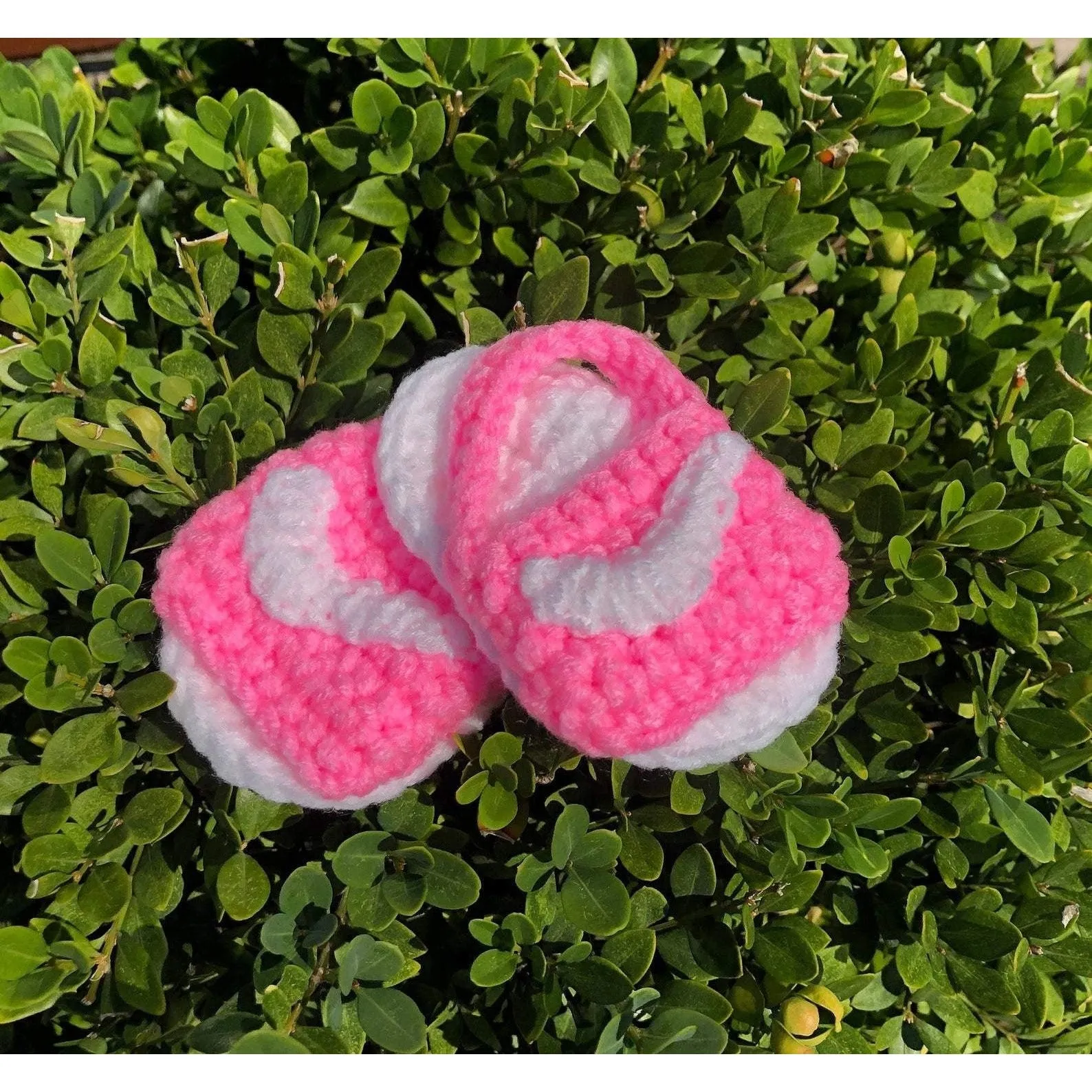 “nike slide” knitted sandal in pink