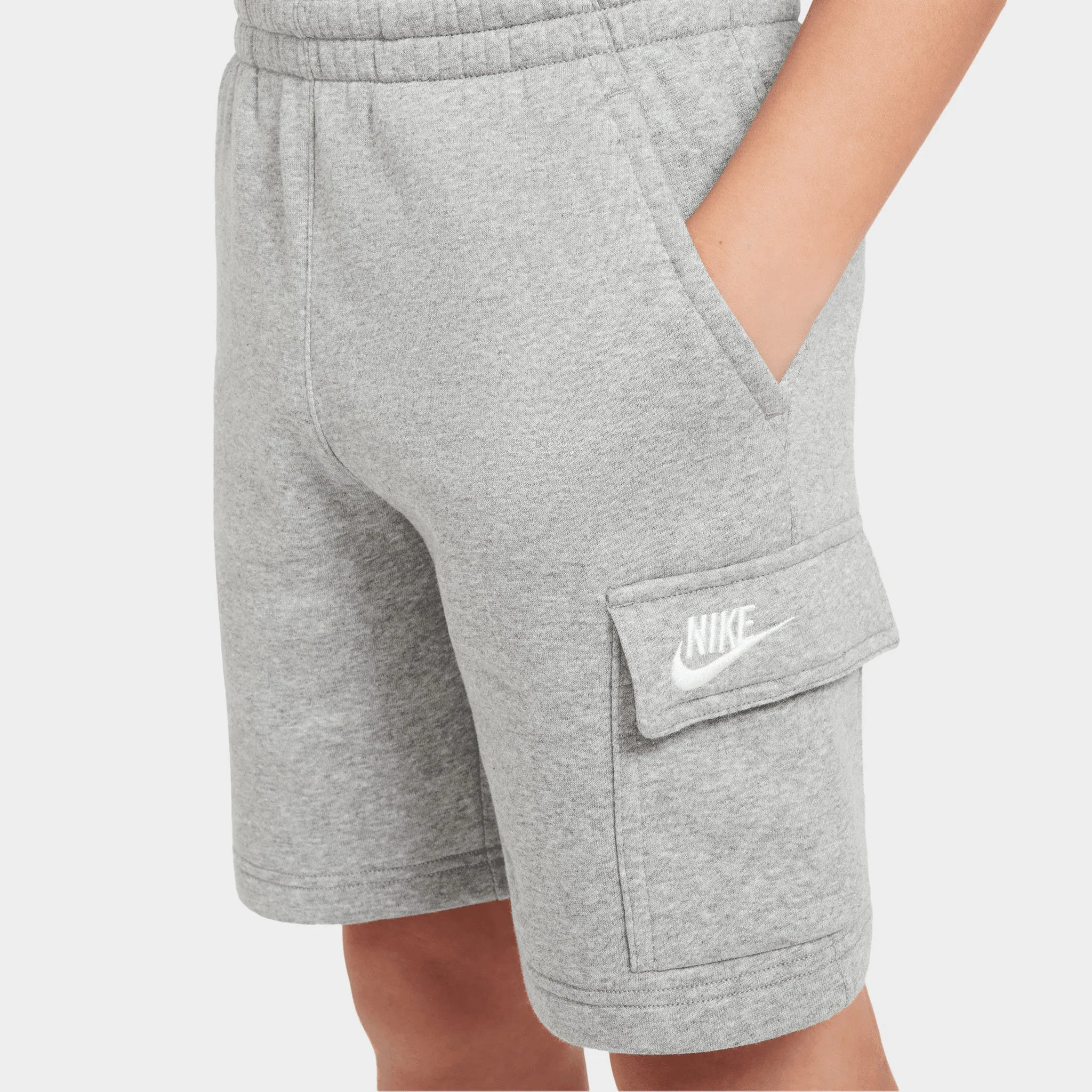 Nike Sportswear Juniors' Club Fleece Cargo Shorts / Dark Grey Heather