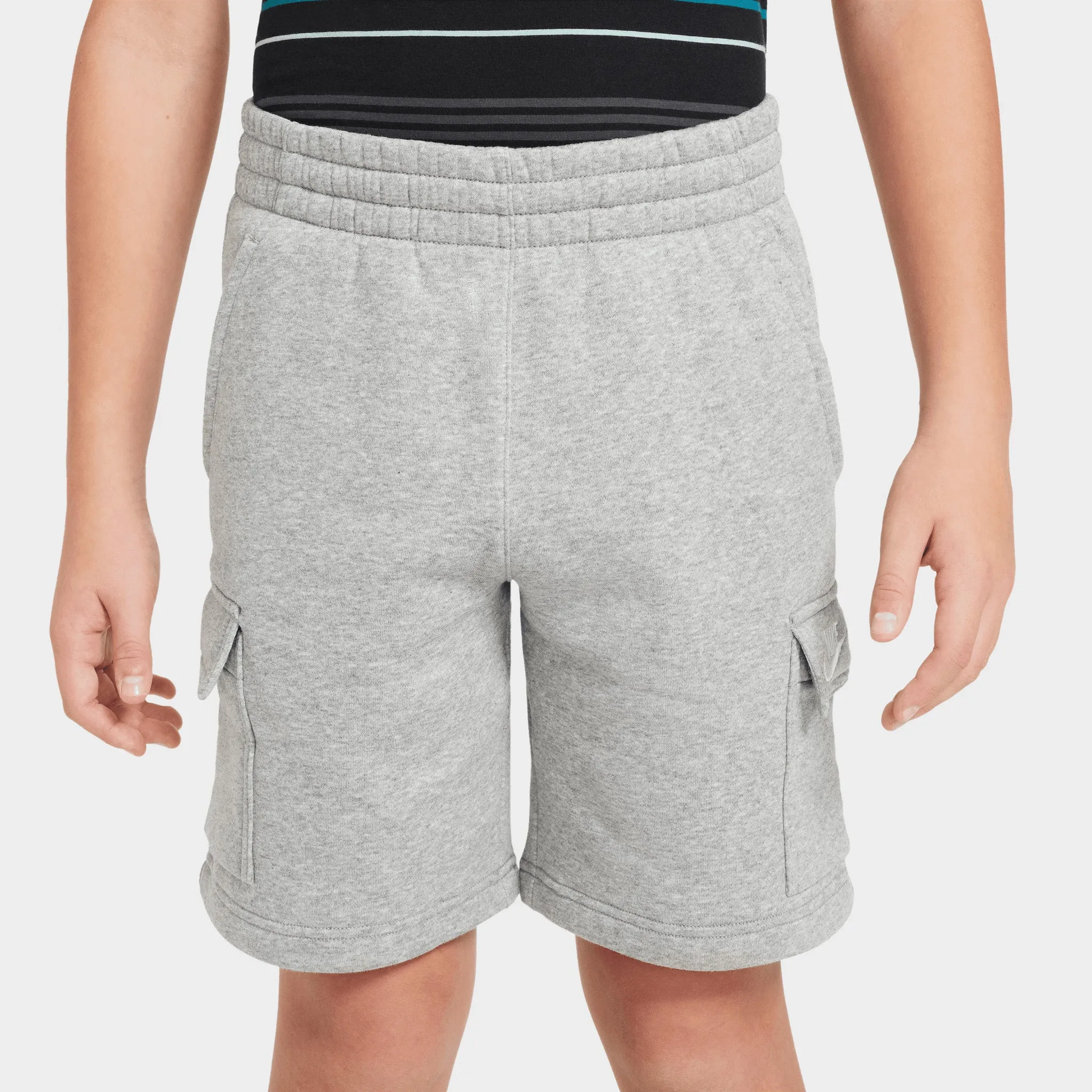 Nike Sportswear Juniors' Club Fleece Cargo Shorts / Dark Grey Heather