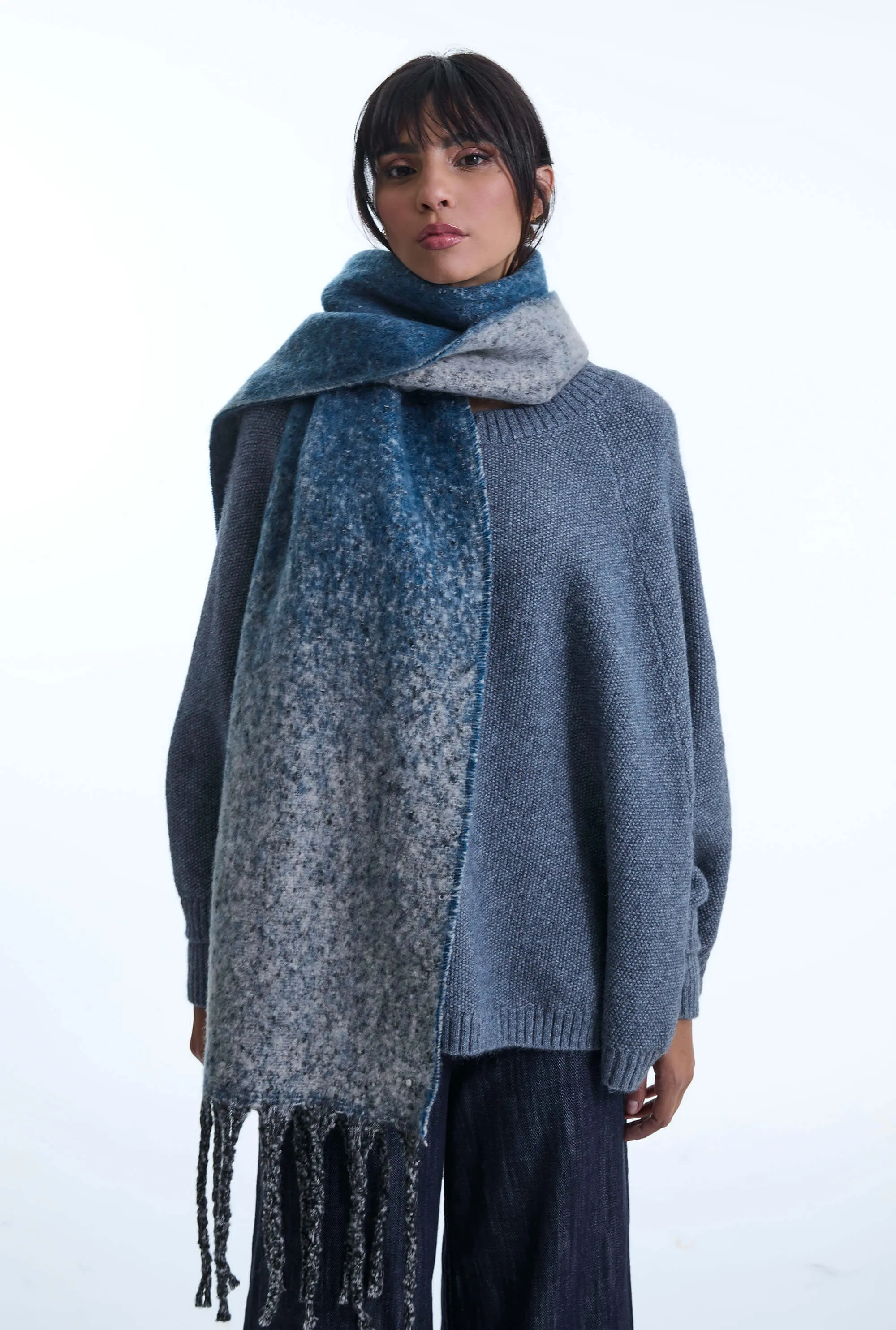 Ombre Blue Scarf