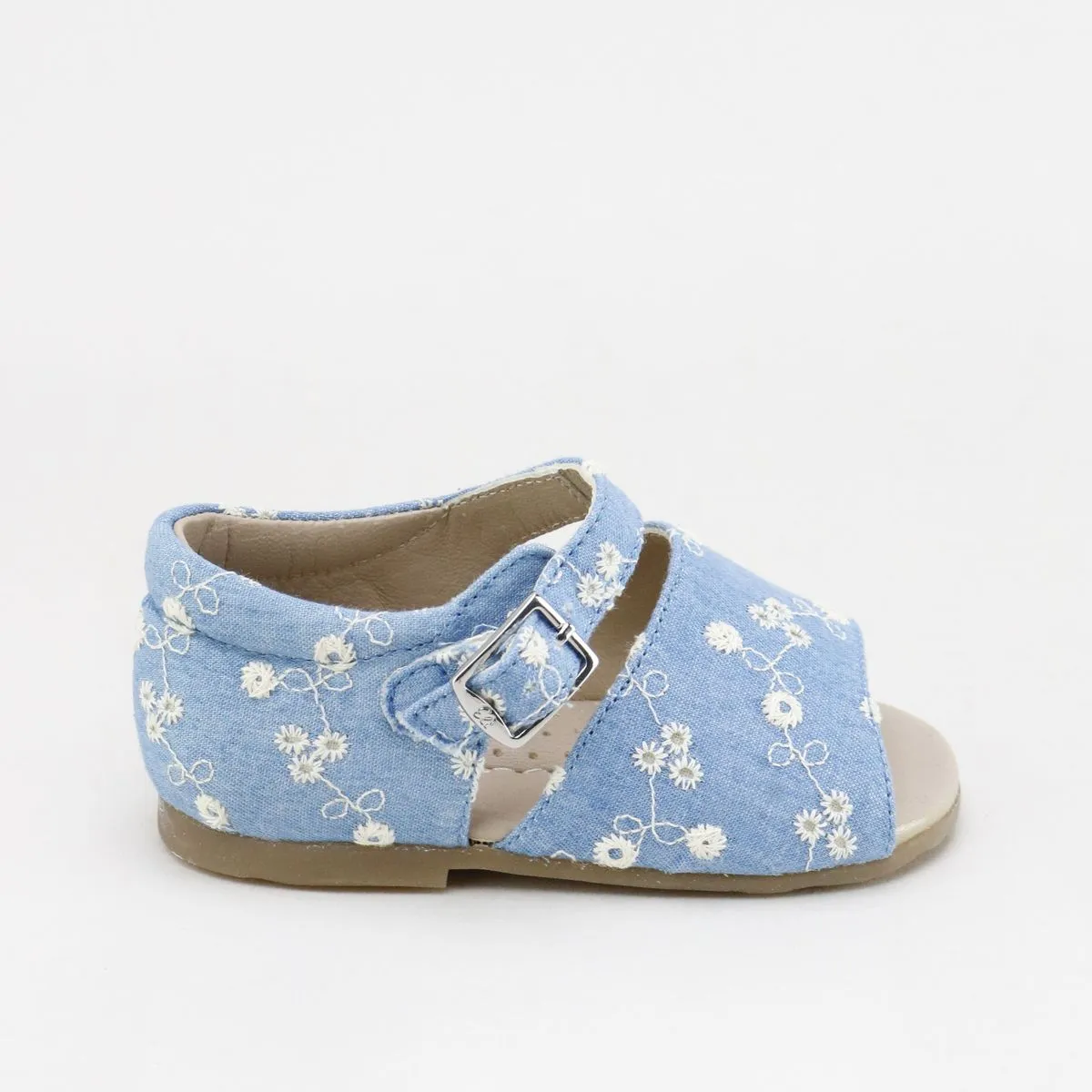 Papanatas Floral Jeans Baby Sandal