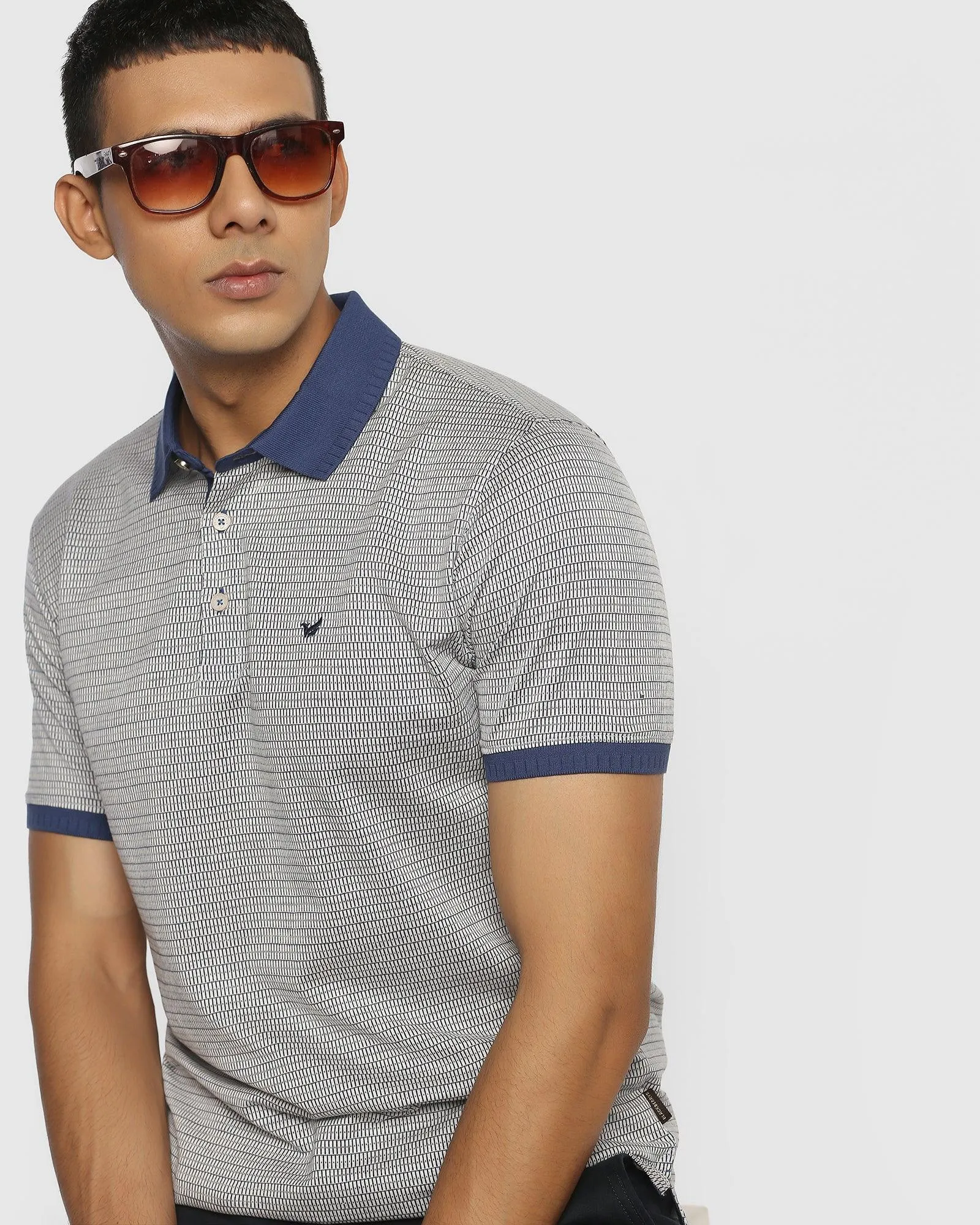 Polo Indigo Printed T-Shirt - Vision