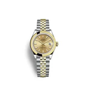 Rolex Lady-Datejust 28, Oystersteel and 18k Yellow Gold, Ref# 279163-0001