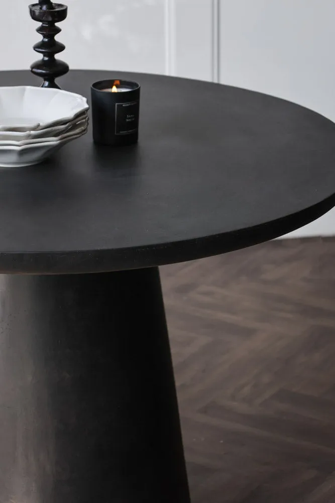 Round Indoor Dining Table In Cocoa