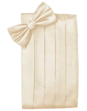 Sand Herringbone Kids Cummerbund