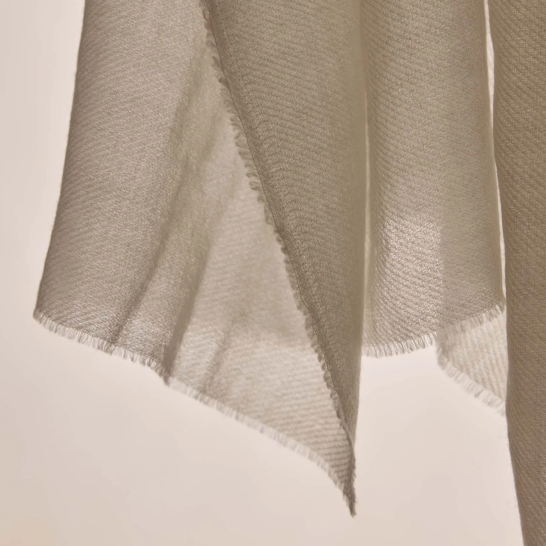 Sarti Wool Cashmere Scarf - Ivory