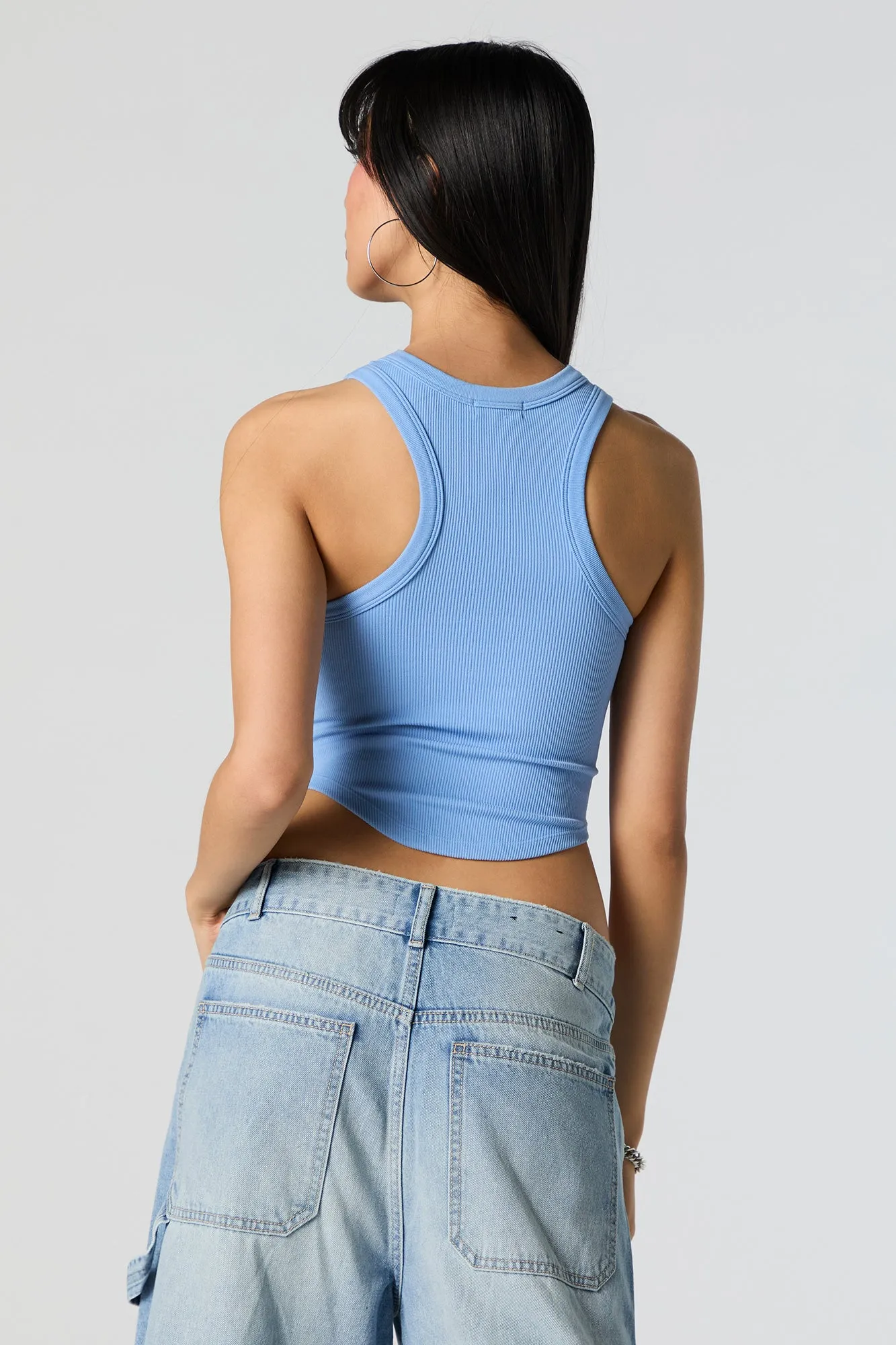 Seamless Ribbed Crop Tank