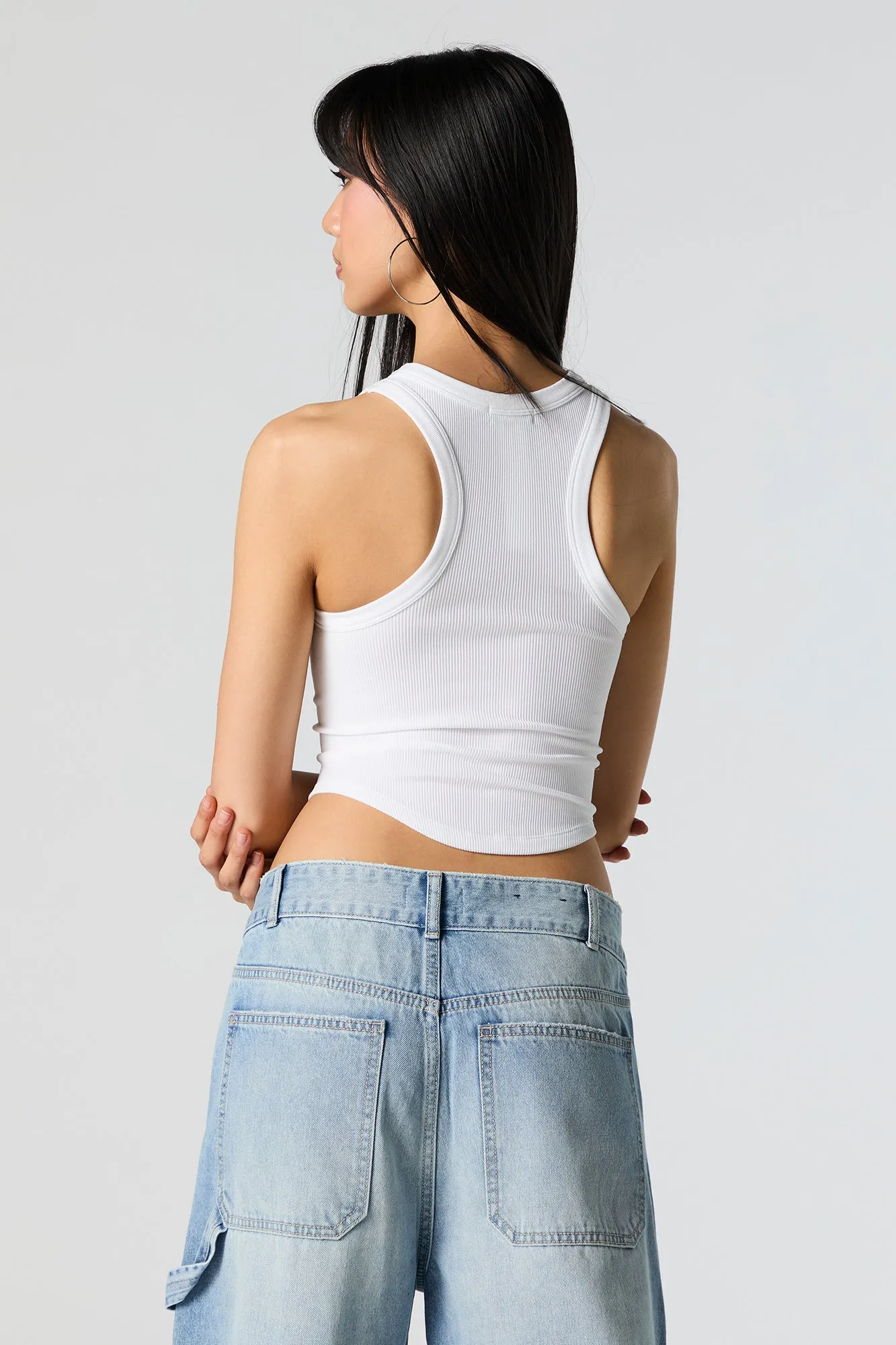 Seamless Ribbed Crop Tank