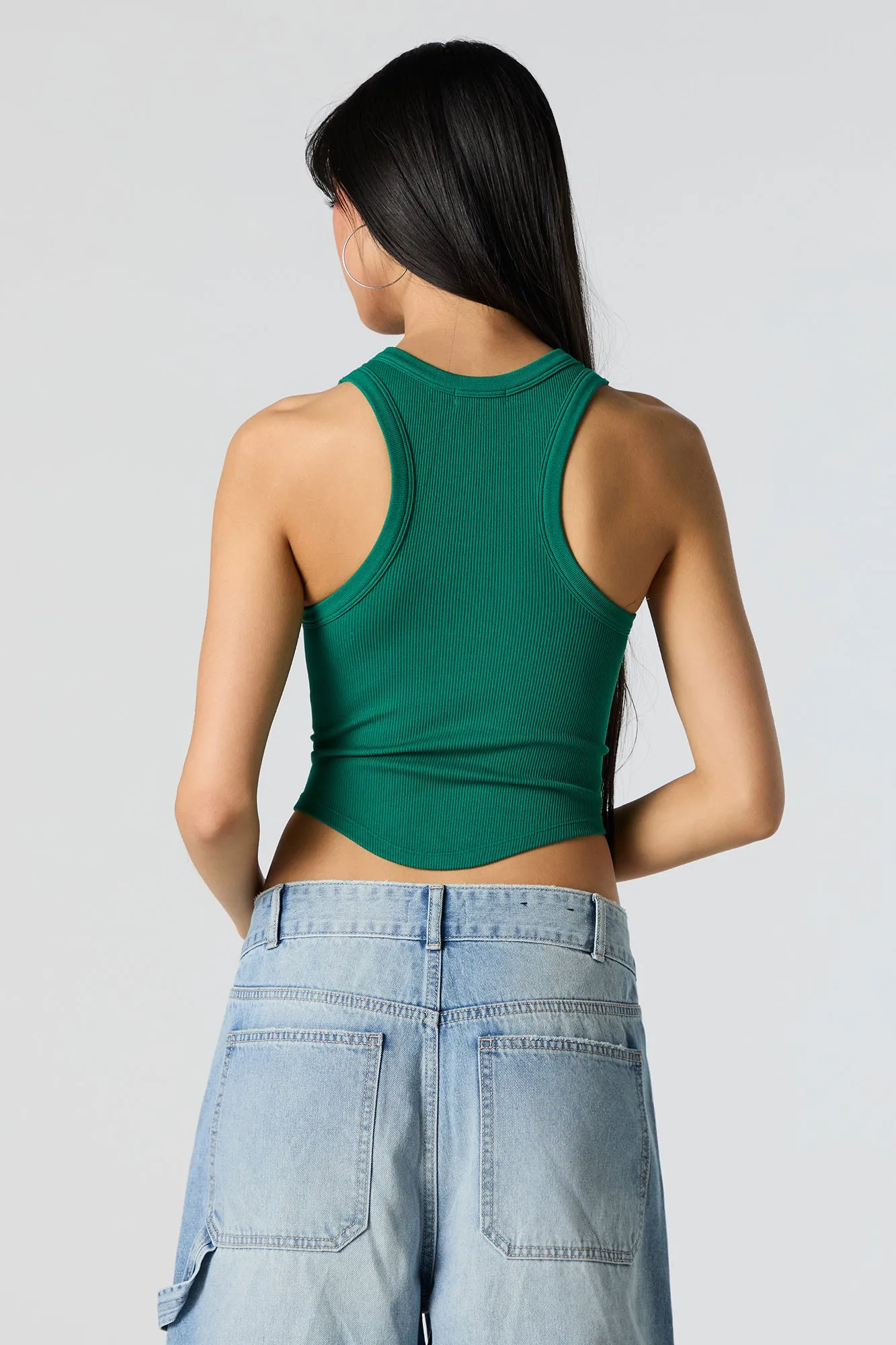 Seamless Ribbed Crop Tank