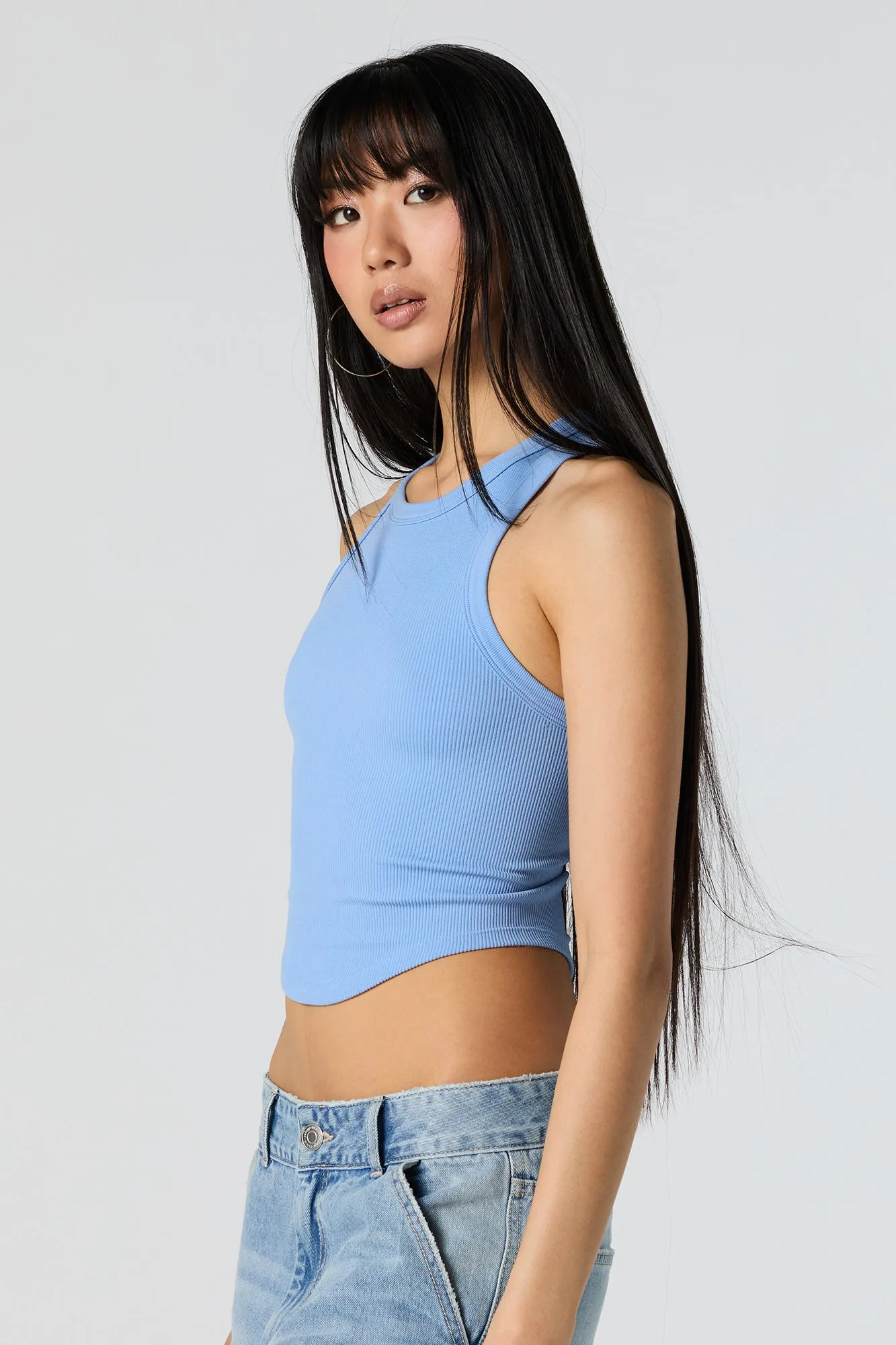 Seamless Ribbed Crop Tank