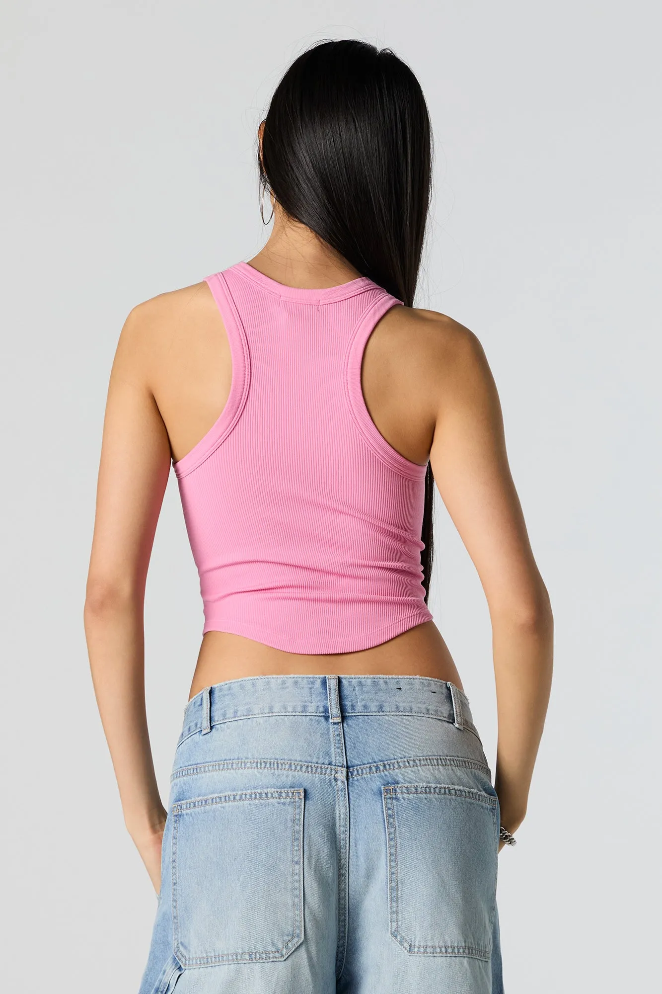 Seamless Ribbed Crop Tank