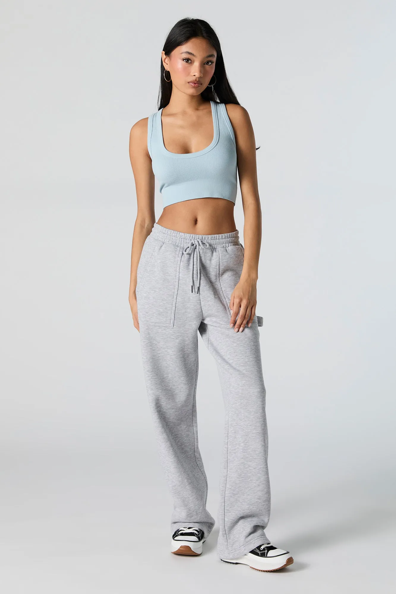 Seamless Ultra Scoop Neck Cropped Tank