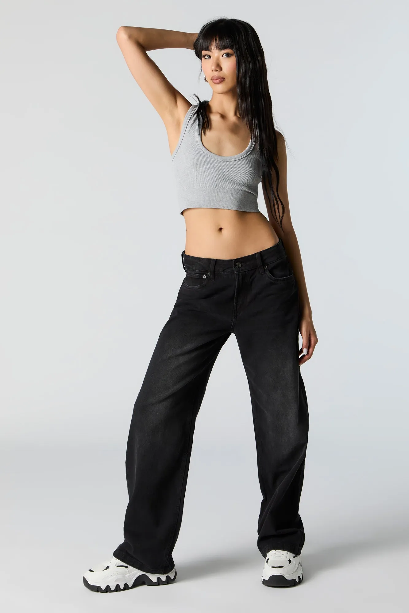 Seamless Ultra Scoop Neck Cropped Tank