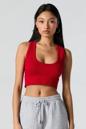 Seamless Ultra Scoop Neck Cropped Tank