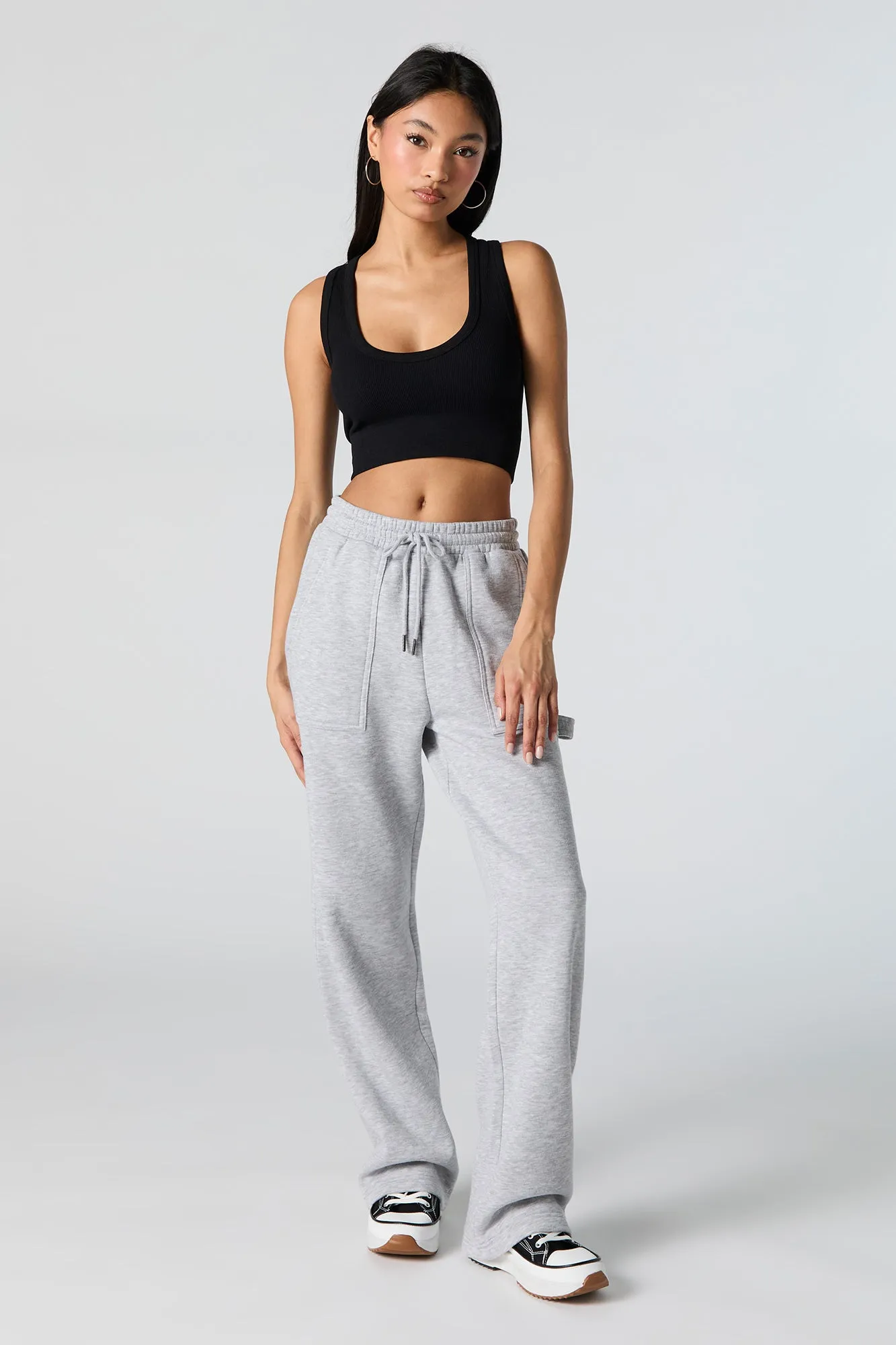 Seamless Ultra Scoop Neck Cropped Tank