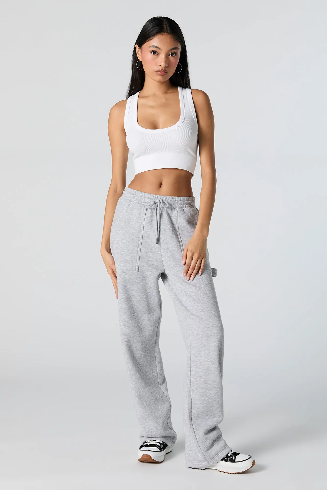 Seamless Ultra Scoop Neck Cropped Tank