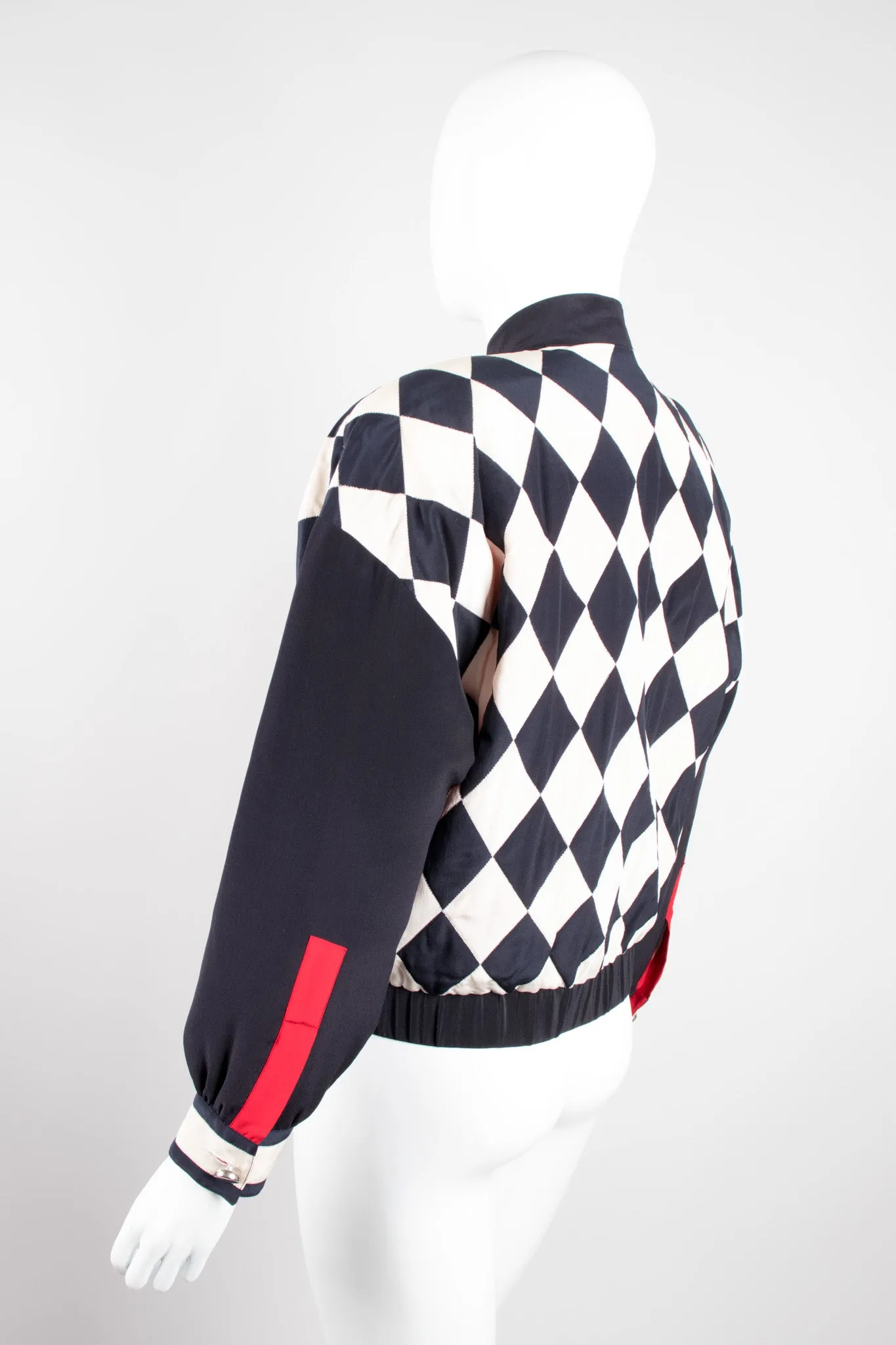 Silk Checker Varsity Bomber