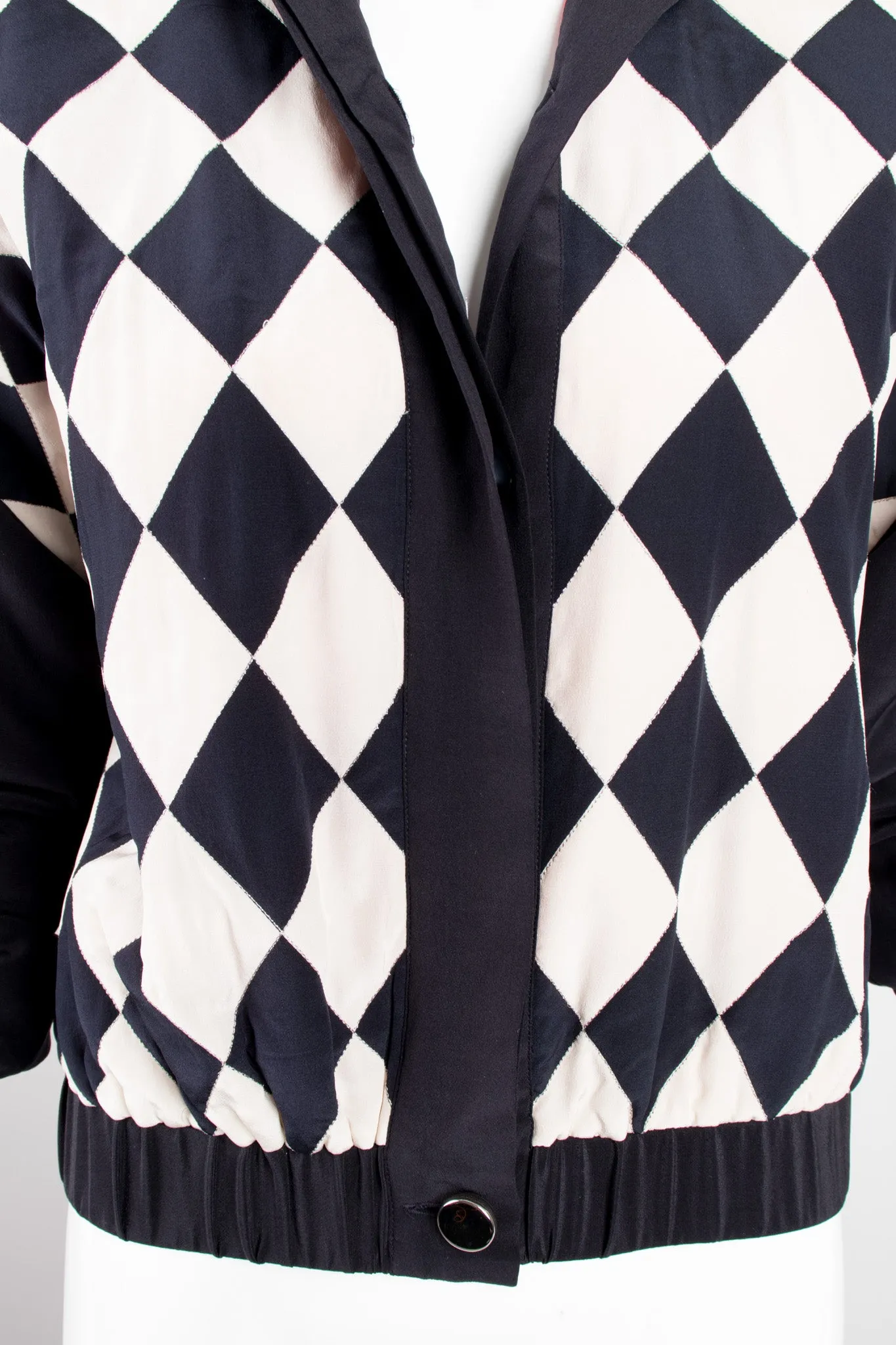 Silk Checker Varsity Bomber